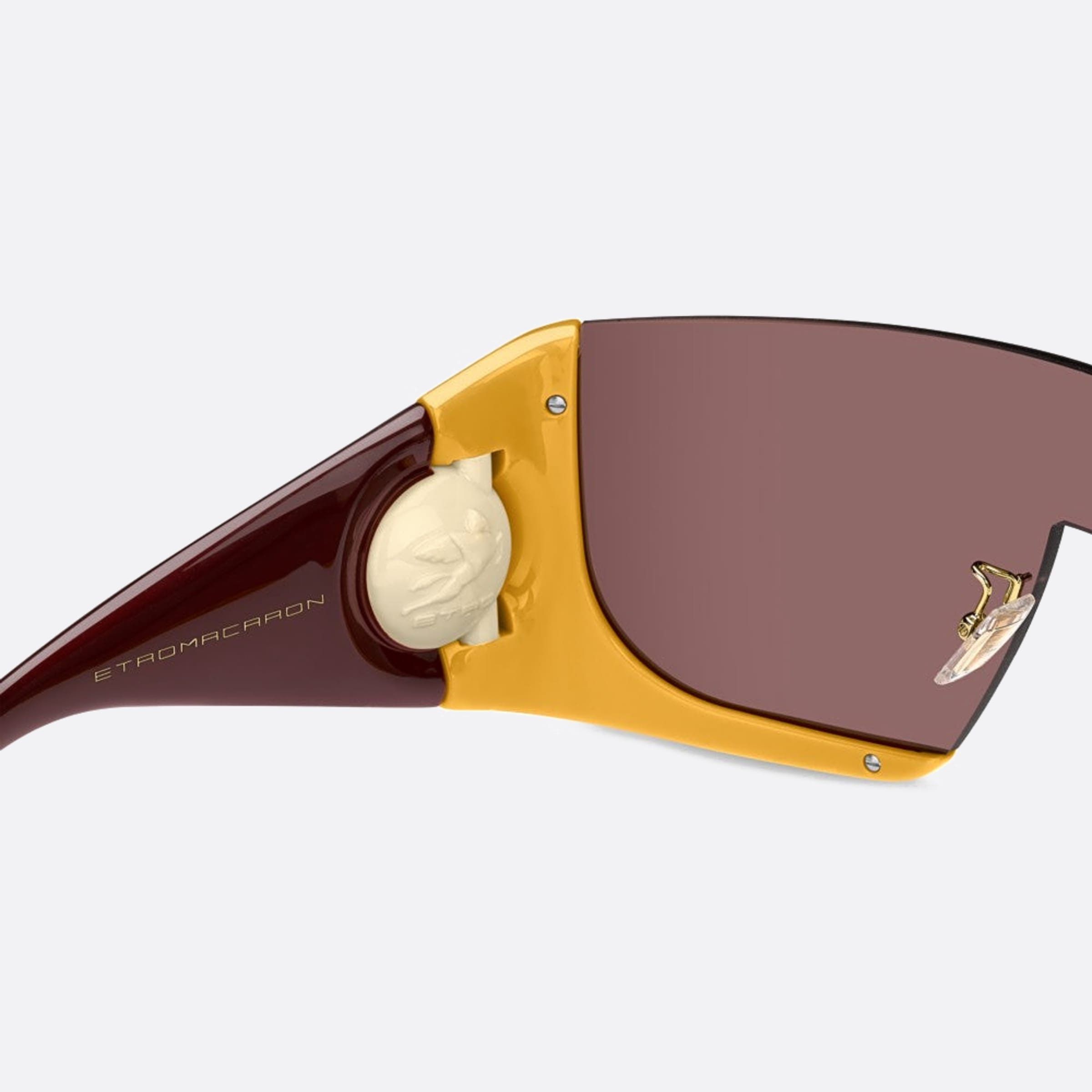 Etro 99mm Etromacaron 40g Yellow Shield Women Sunglasses - Additional Angle