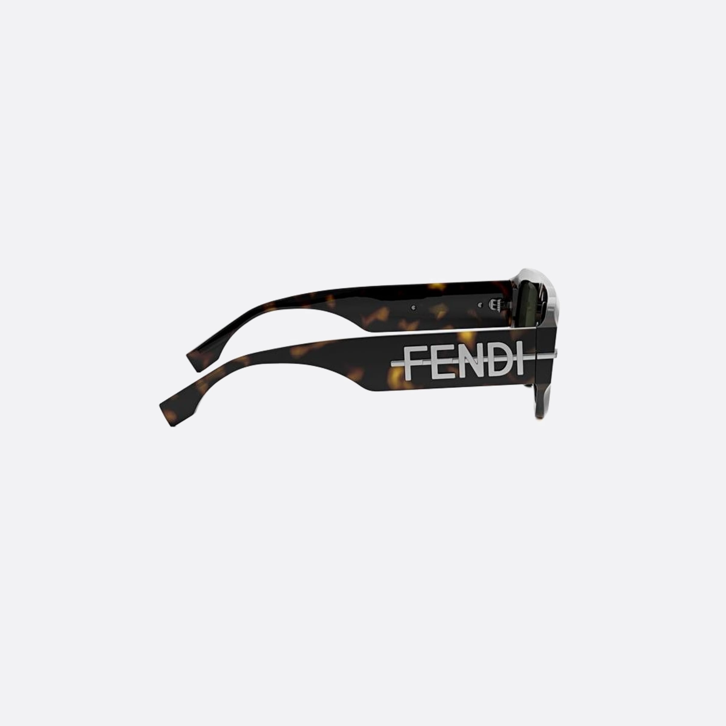 Fendi 54mm 52n Havana Squared Men Sunglasses - Additional Angle