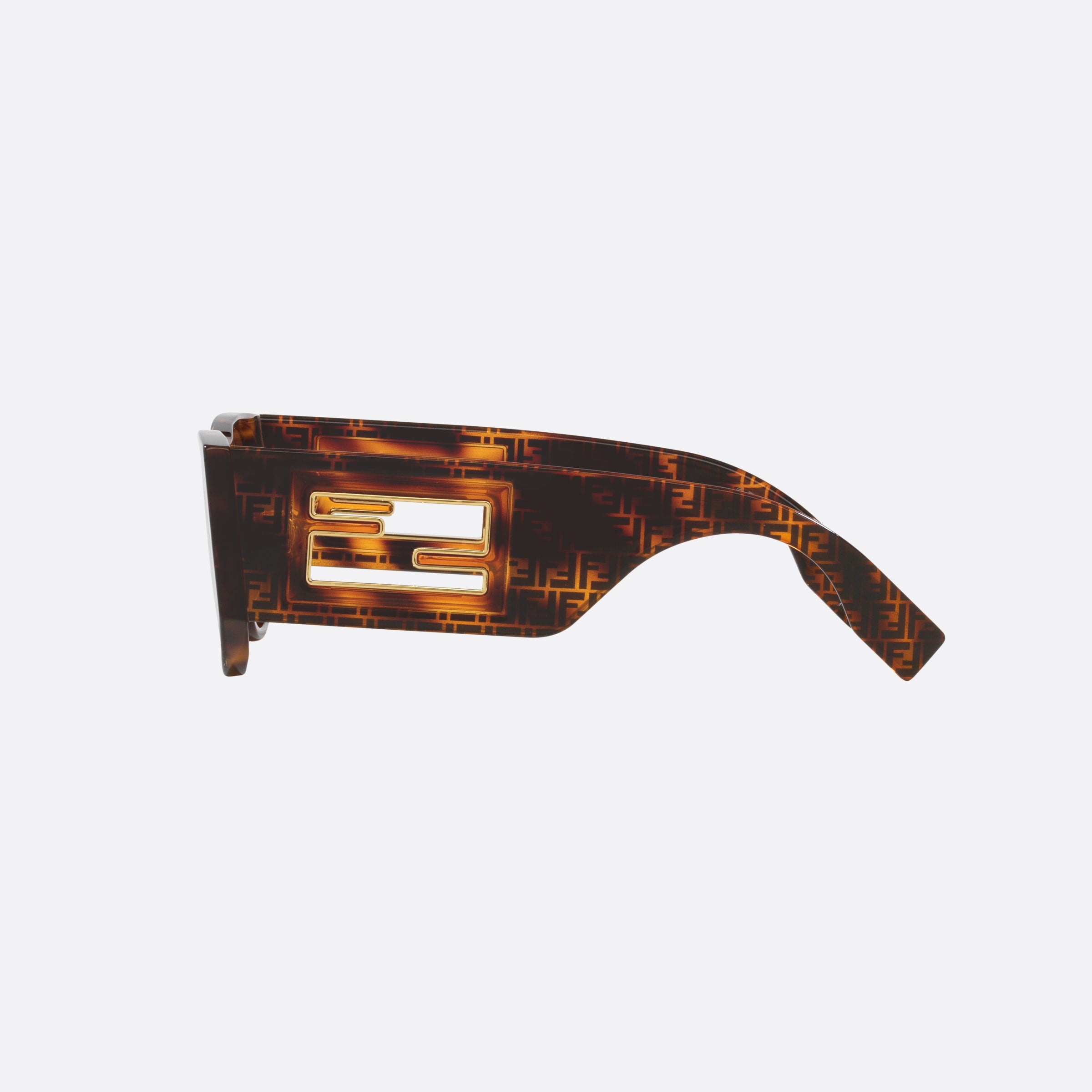Fendi 54mm Baguette Fe40109i 55e Tortoise Oval Women Sunglasses - Detail View