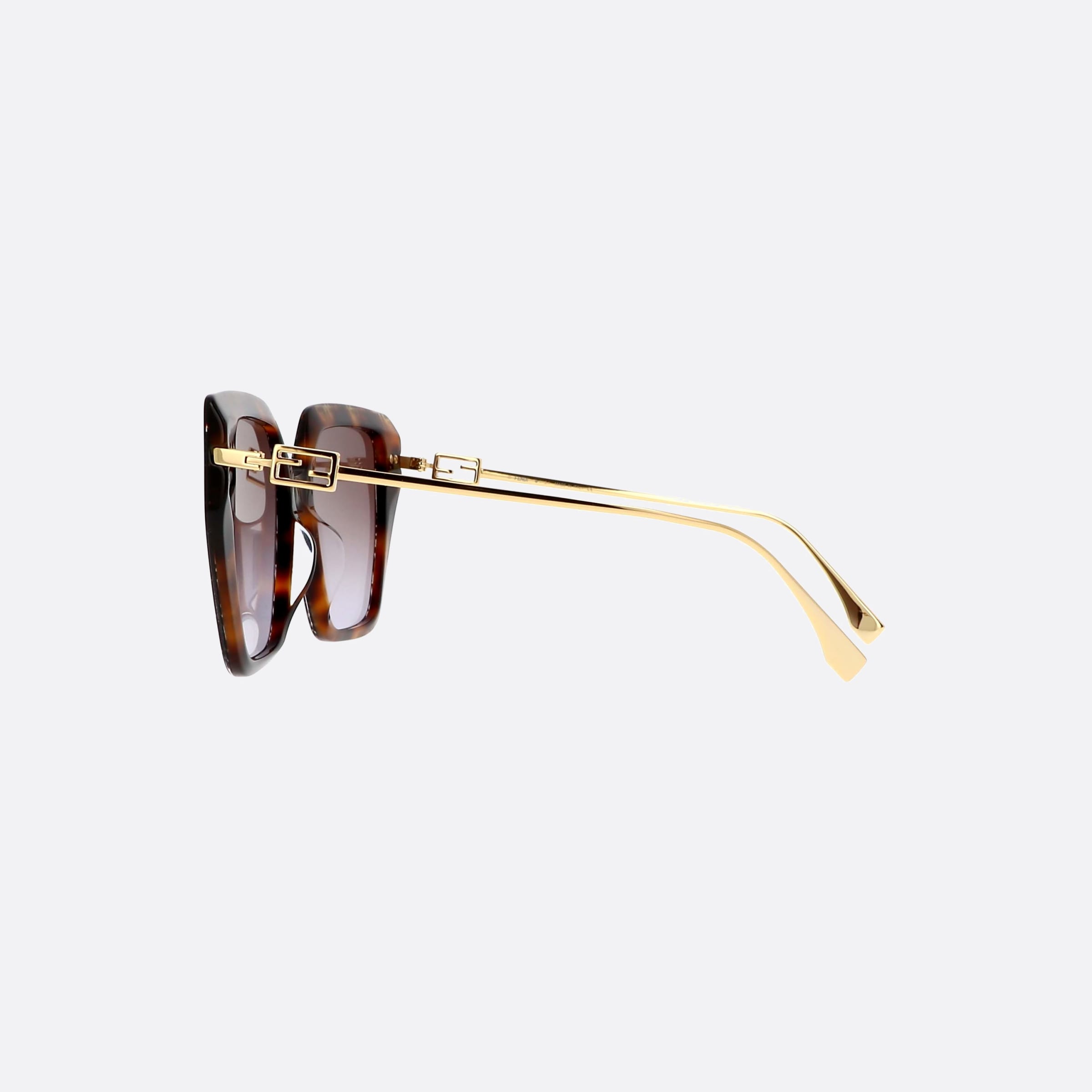 Fendi 55mm Fe40012u 55f Havana Butterfly Women Sunglasses - Detail View
