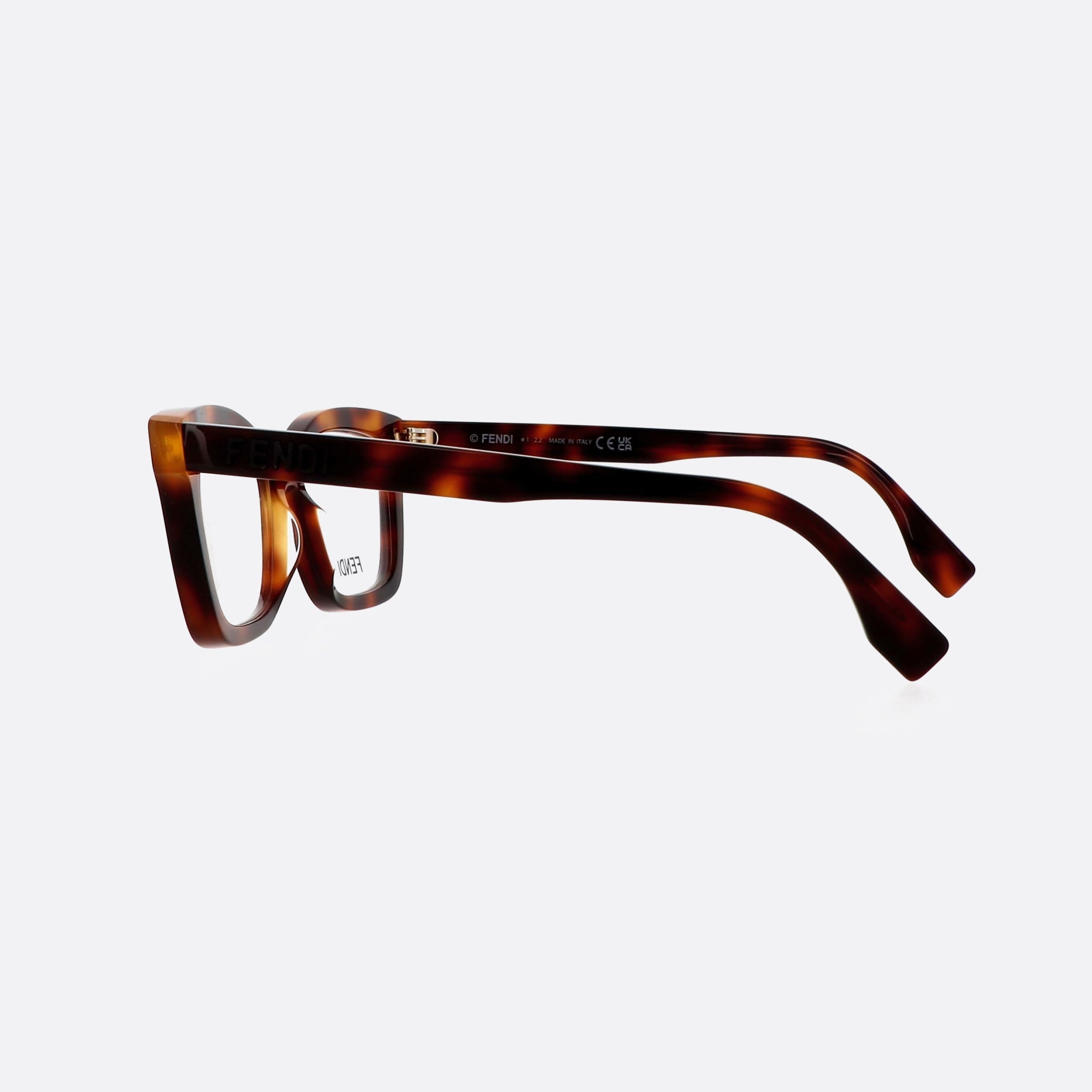 Fendi 52mm Fe50057i Tortoise Women Eyeglasses - Detail View
