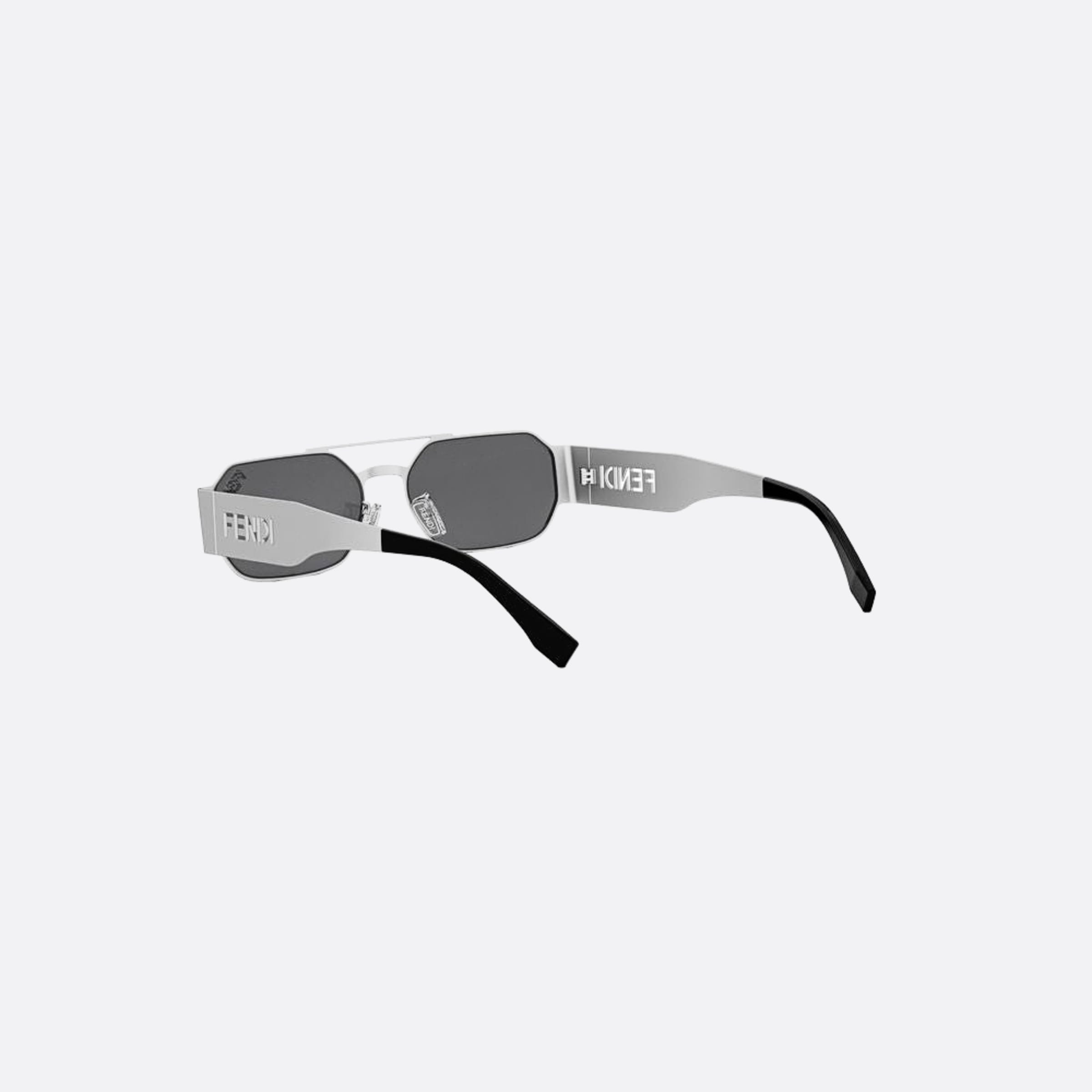Fendi 55mm Fendi Cut Out 16c Silver Oval Women Sunglasses - Lifestyle Shot