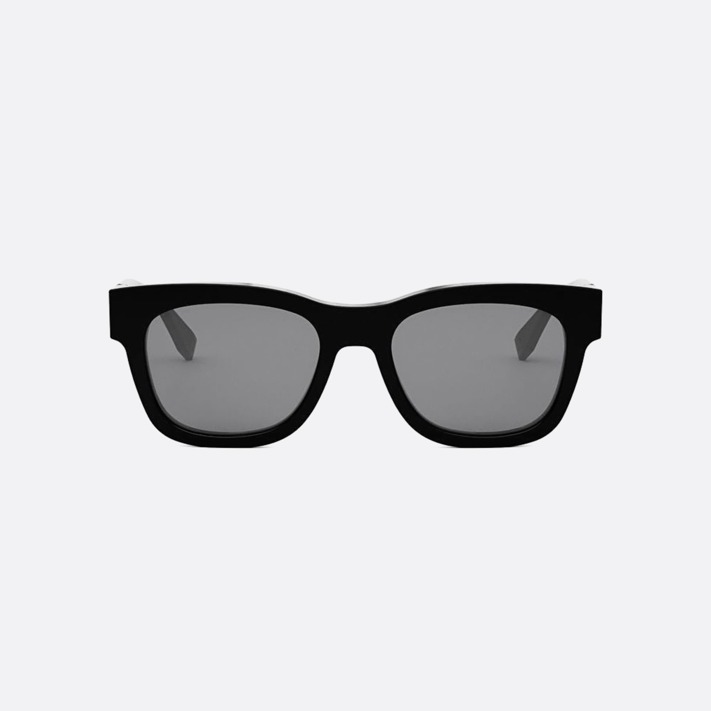 Fendi 52mm Fendi Diagonal 01a Black Squared Men Sunglasses - Main View
