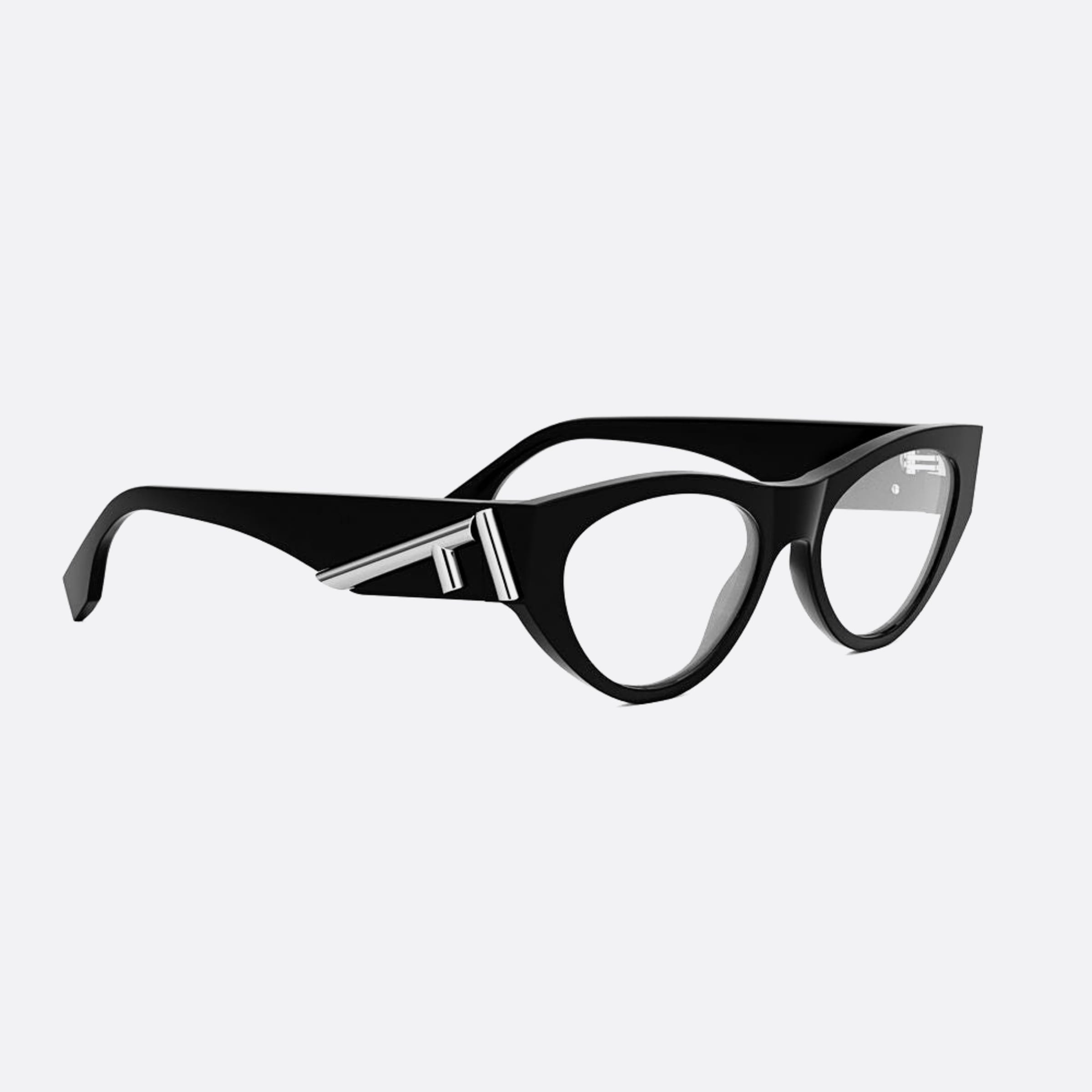 Fendi 52mm Fendi First Black Cat Eye Women Eyeglasses - Additional Angle
