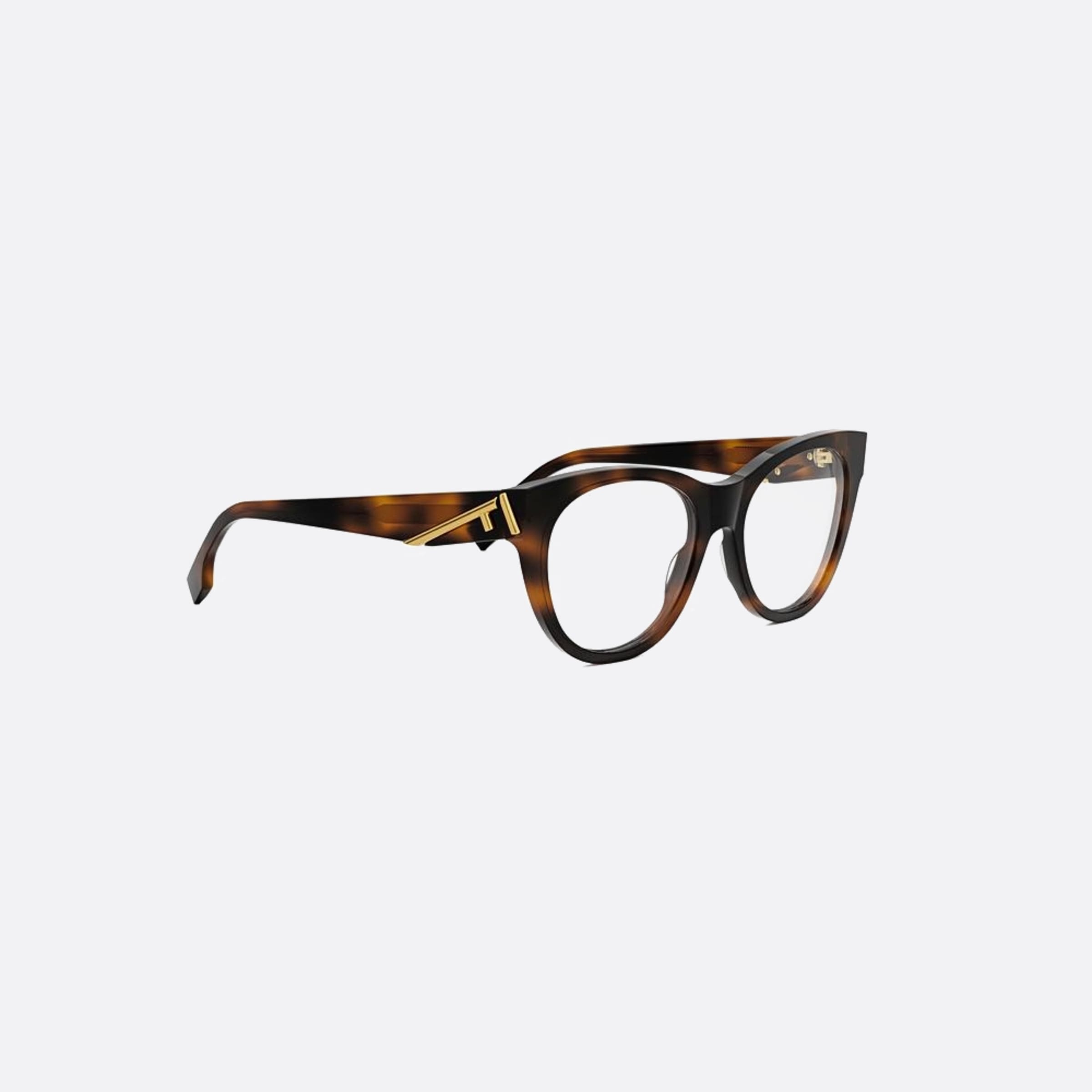 Fendi 53mm Fendi First Havana Round Women Eyeglasses - Additional Angle