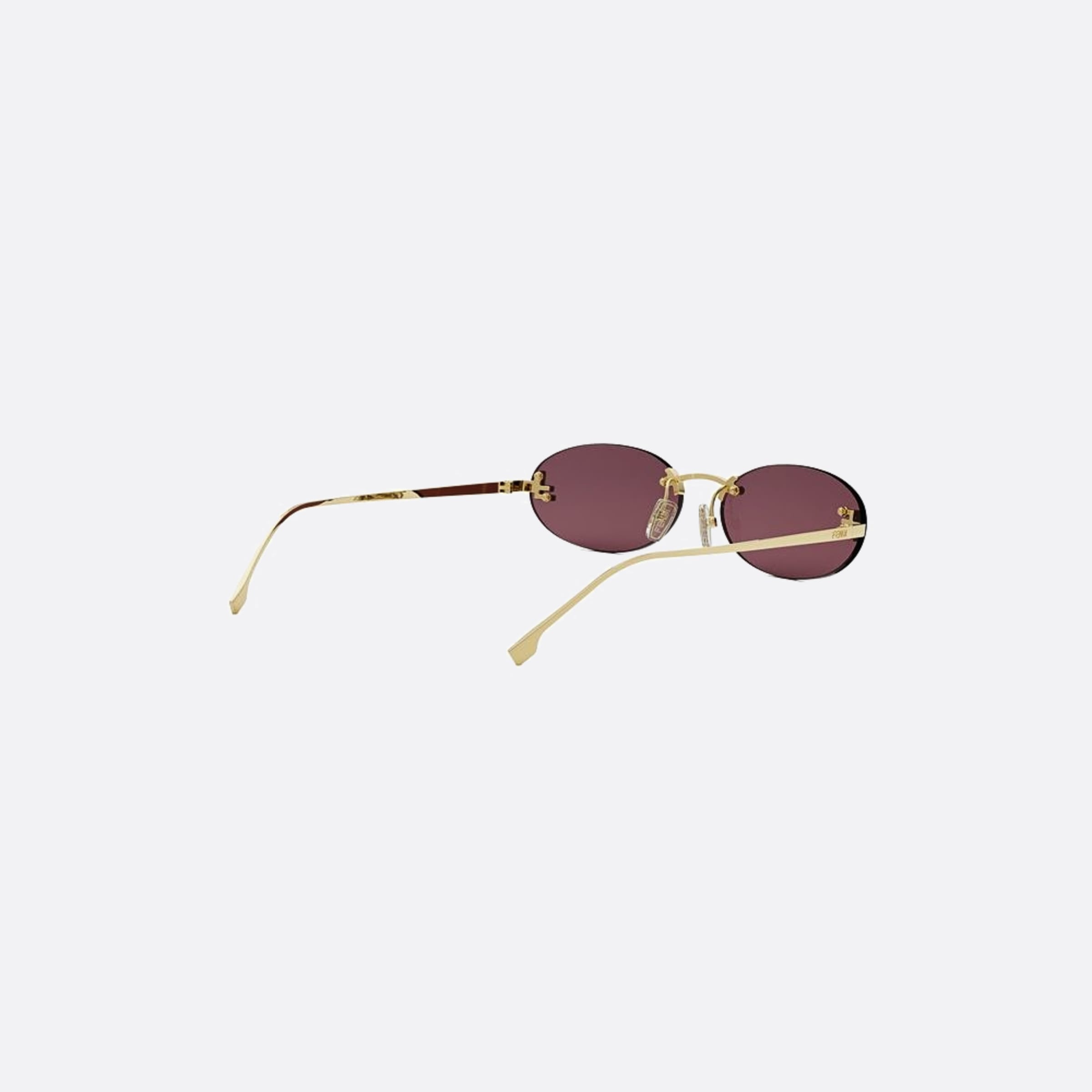 Fendi 54mm Fendi First Crystal 30y Yellow Oval Women Sunglasses - Additional Angle