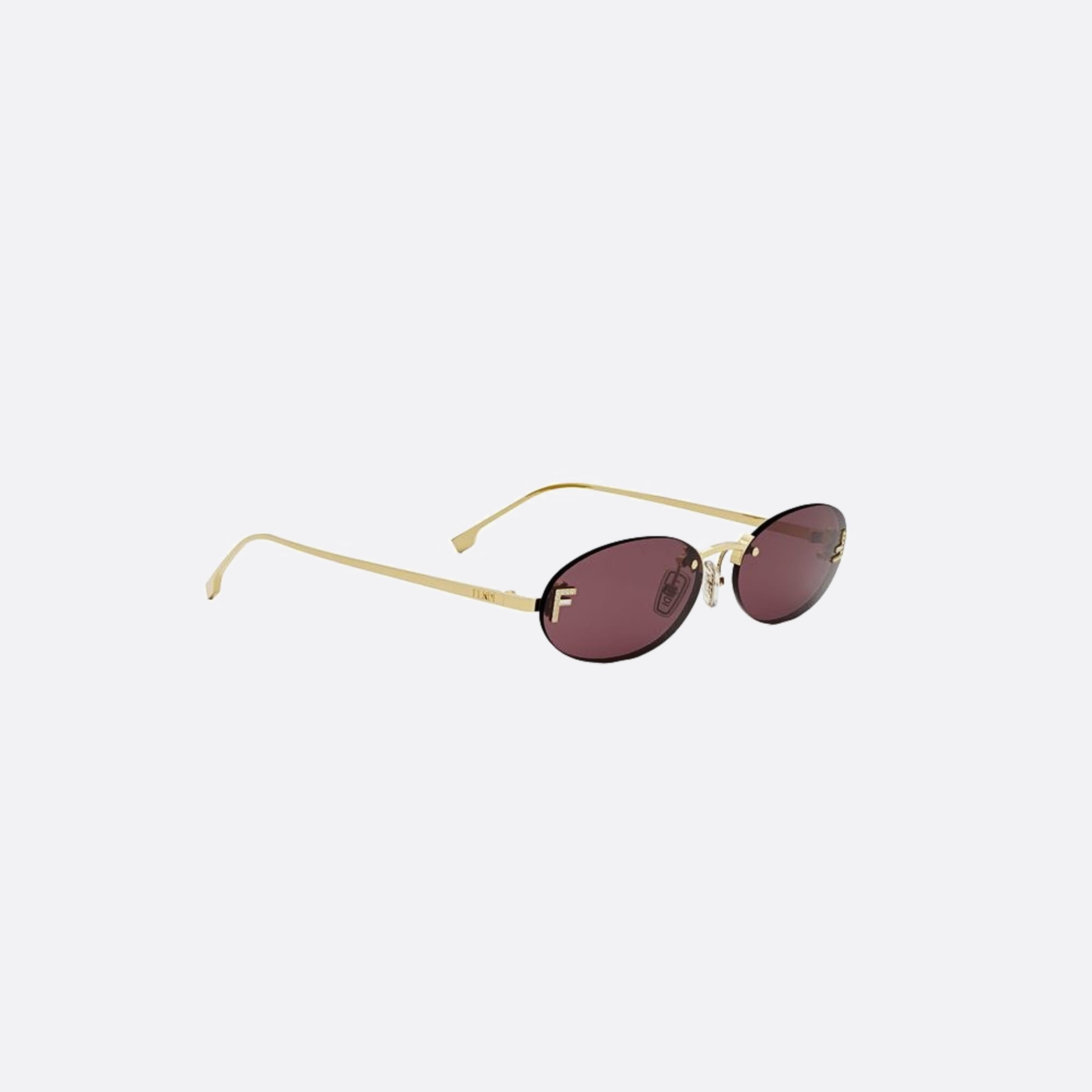 Fendi 54mm Fendi First Crystal 30y Yellow Oval Women Sunglasses - Additional Angle