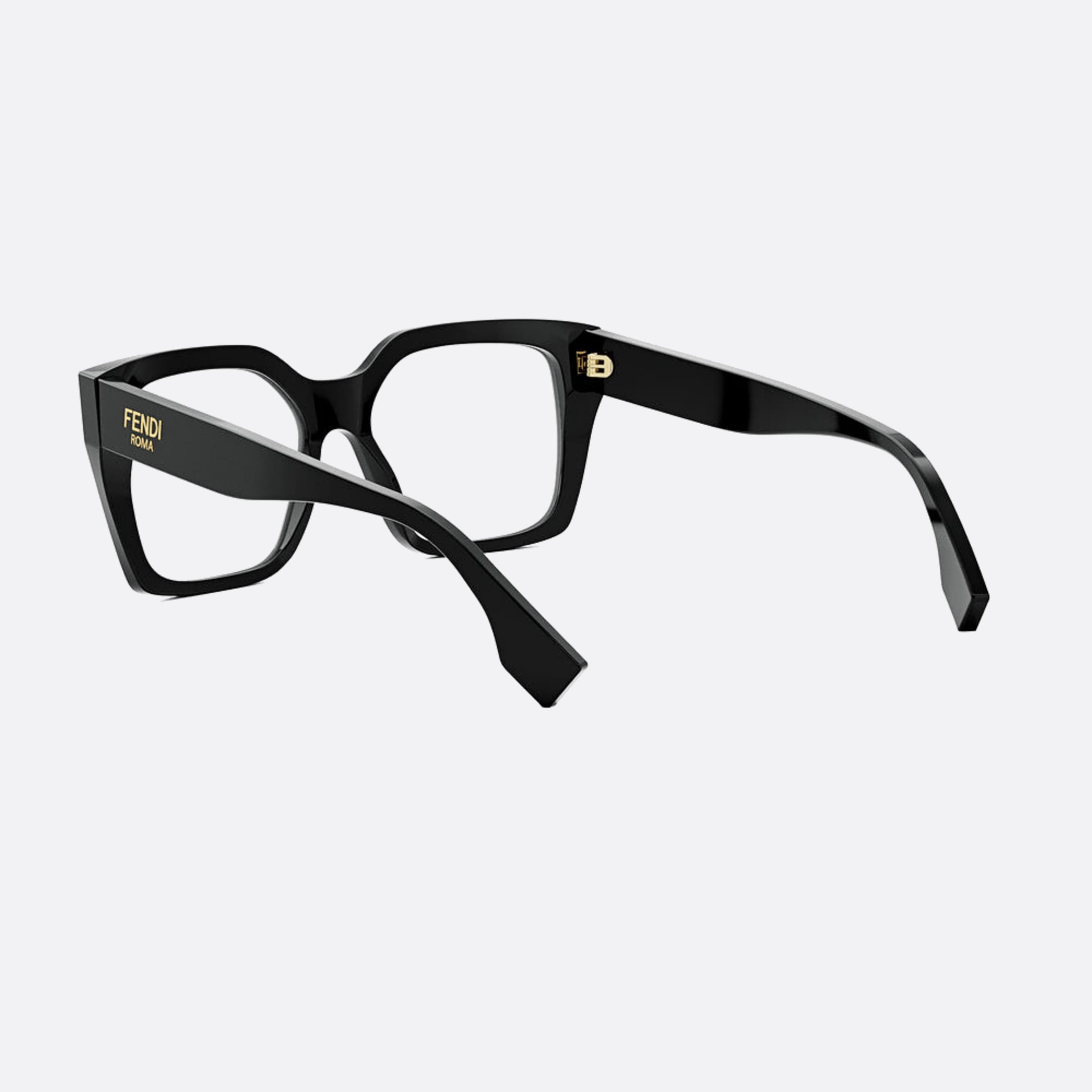 Fendi 53mm Fendi Roma Black Squared Women Eyeglasses - Lifestyle Shot