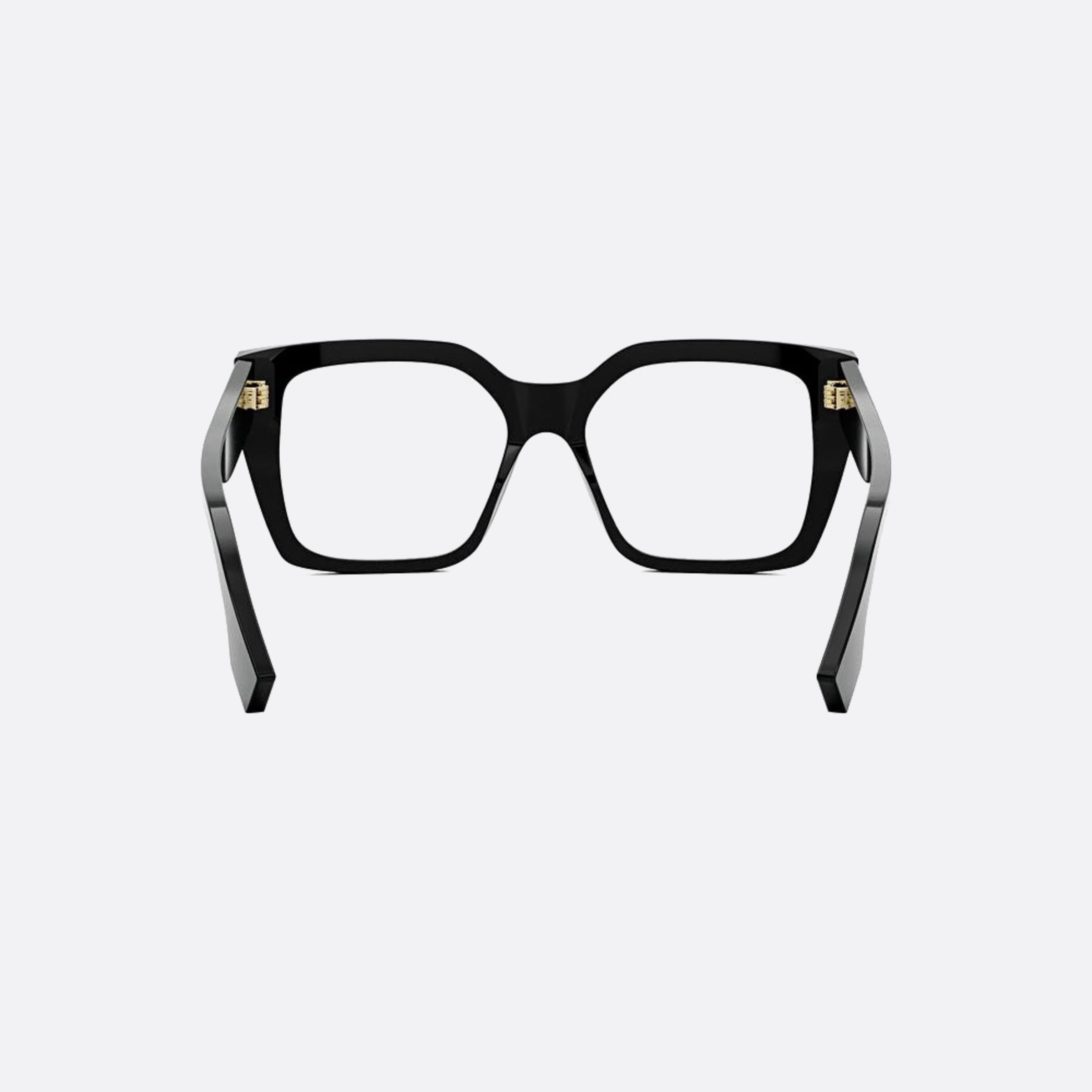 Fendi 53mm Fendi Roma Black Squared Women Eyeglasses - Additional Angle