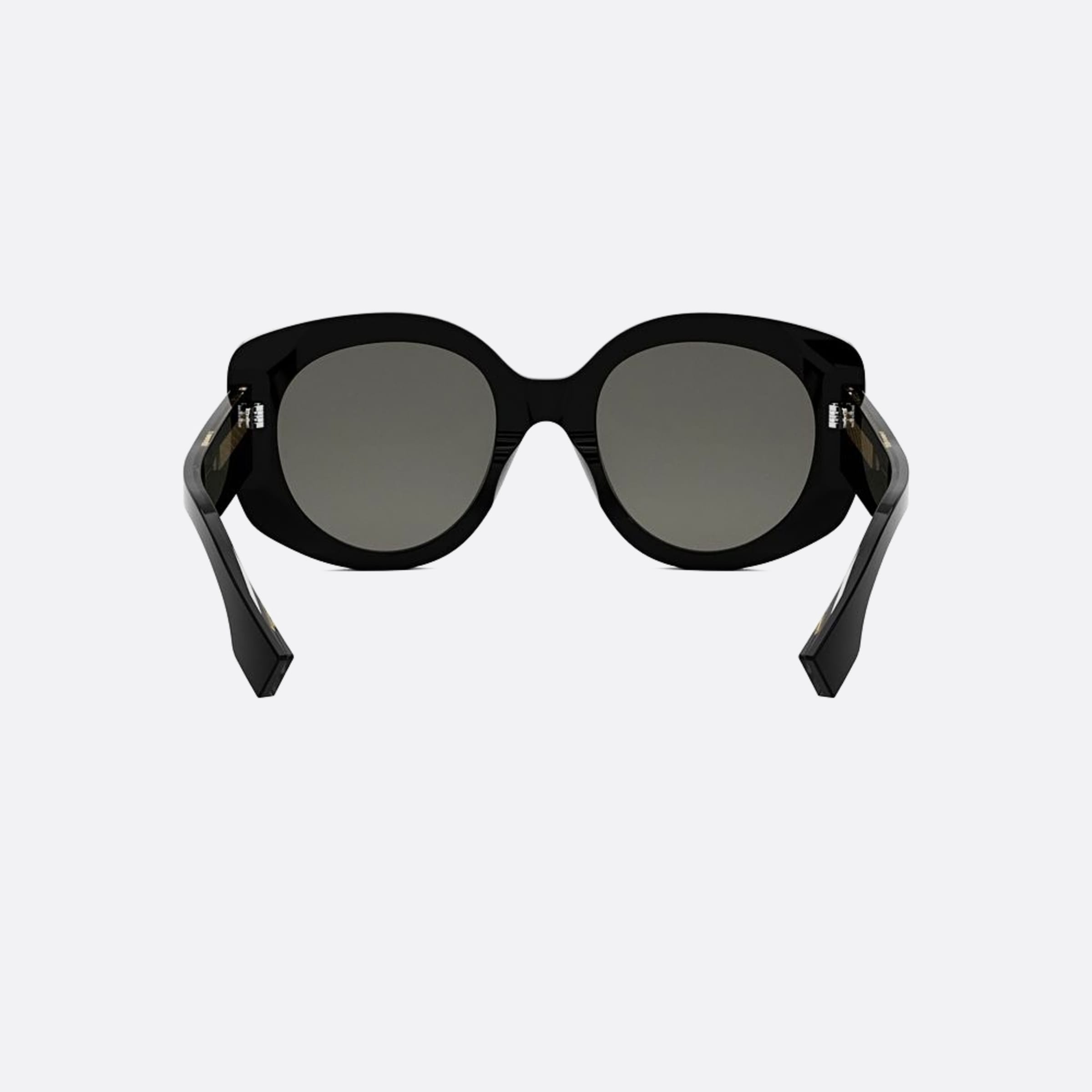 Fendi 51mm Fendi Roma 01a Black Round Women Sunglasses - Additional Angle