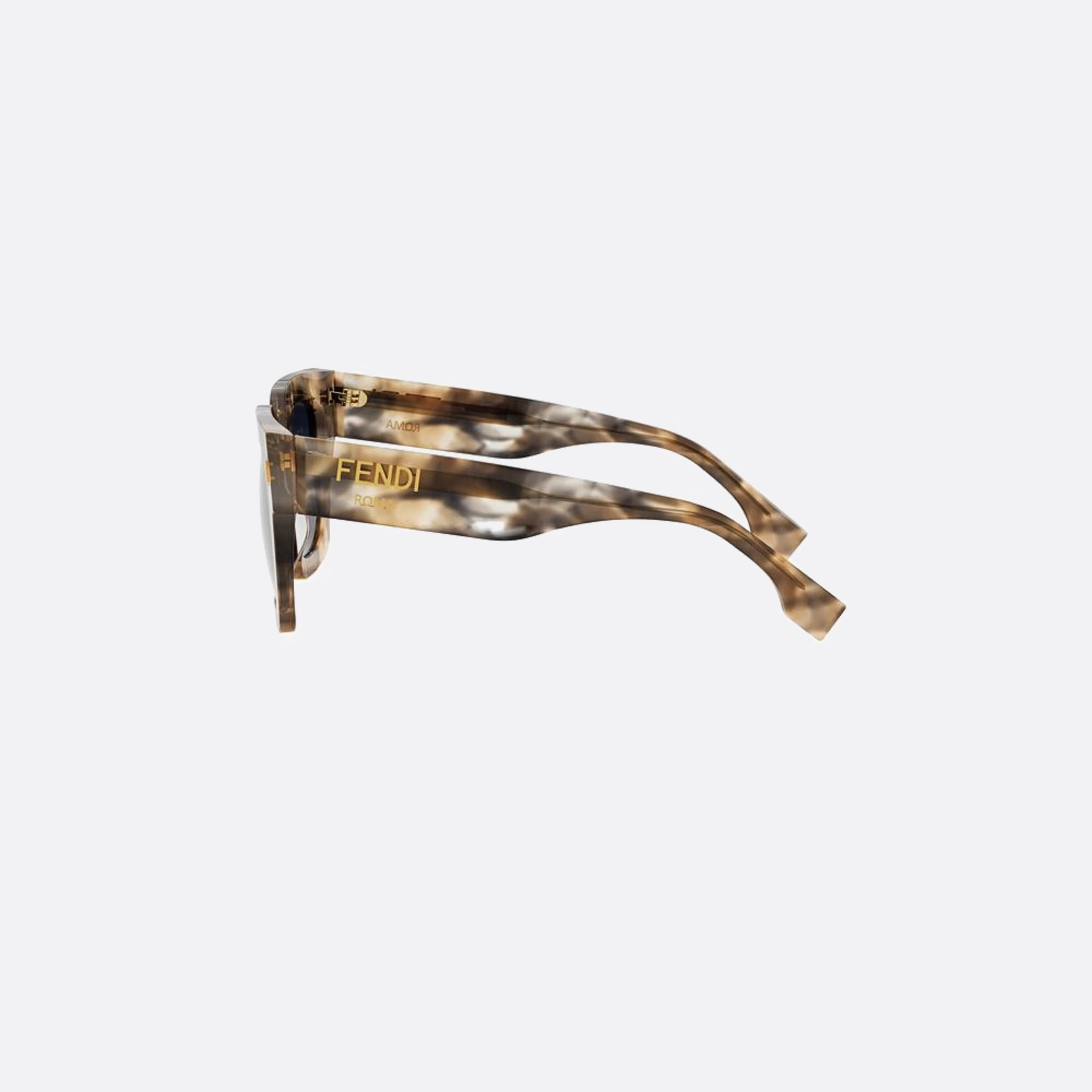 Fendi 50mm Fendi Roma 56v Havana Squared Women Sunglasses - Detail View