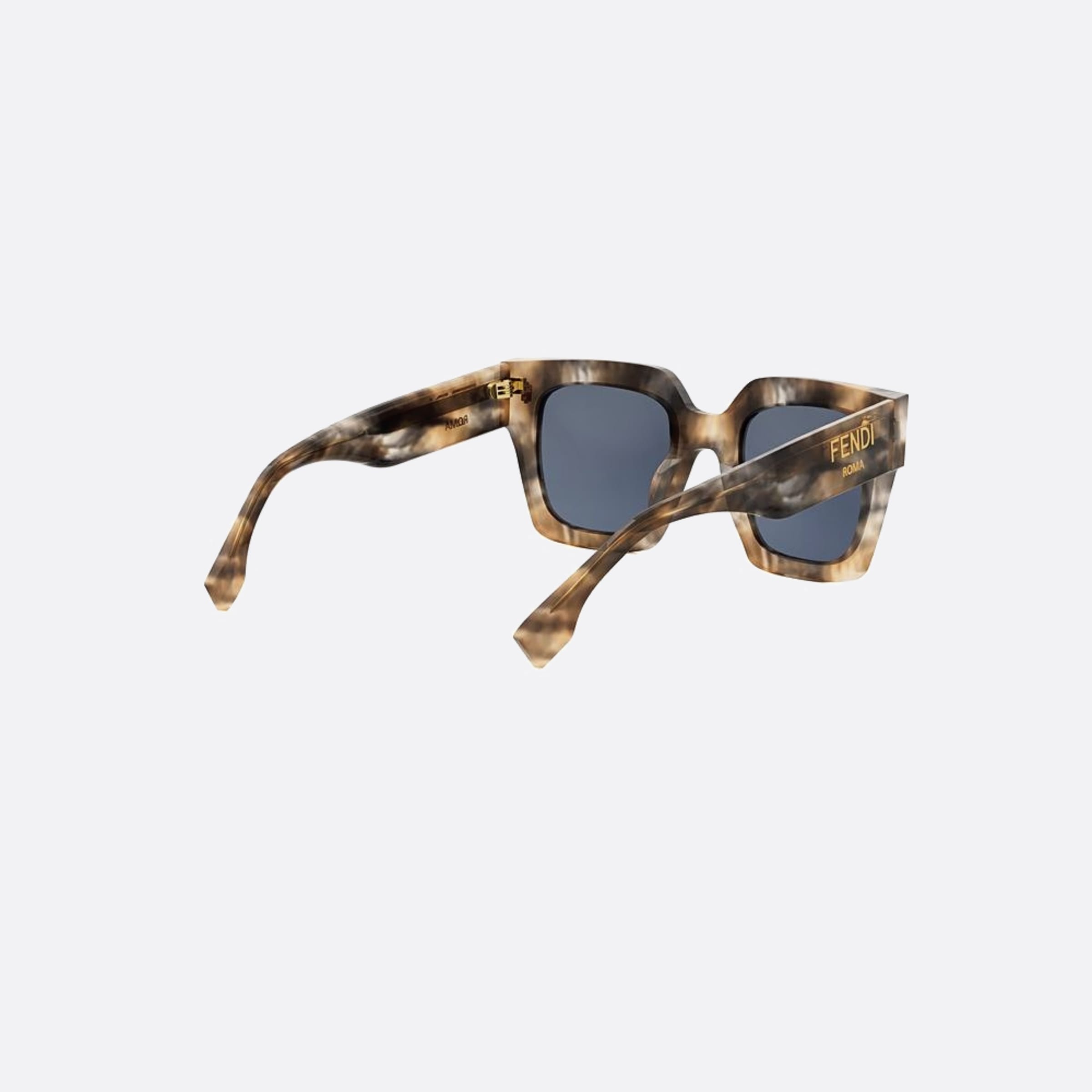 Fendi 50mm Fendi Roma 56v Havana Squared Women Sunglasses - Additional Angle