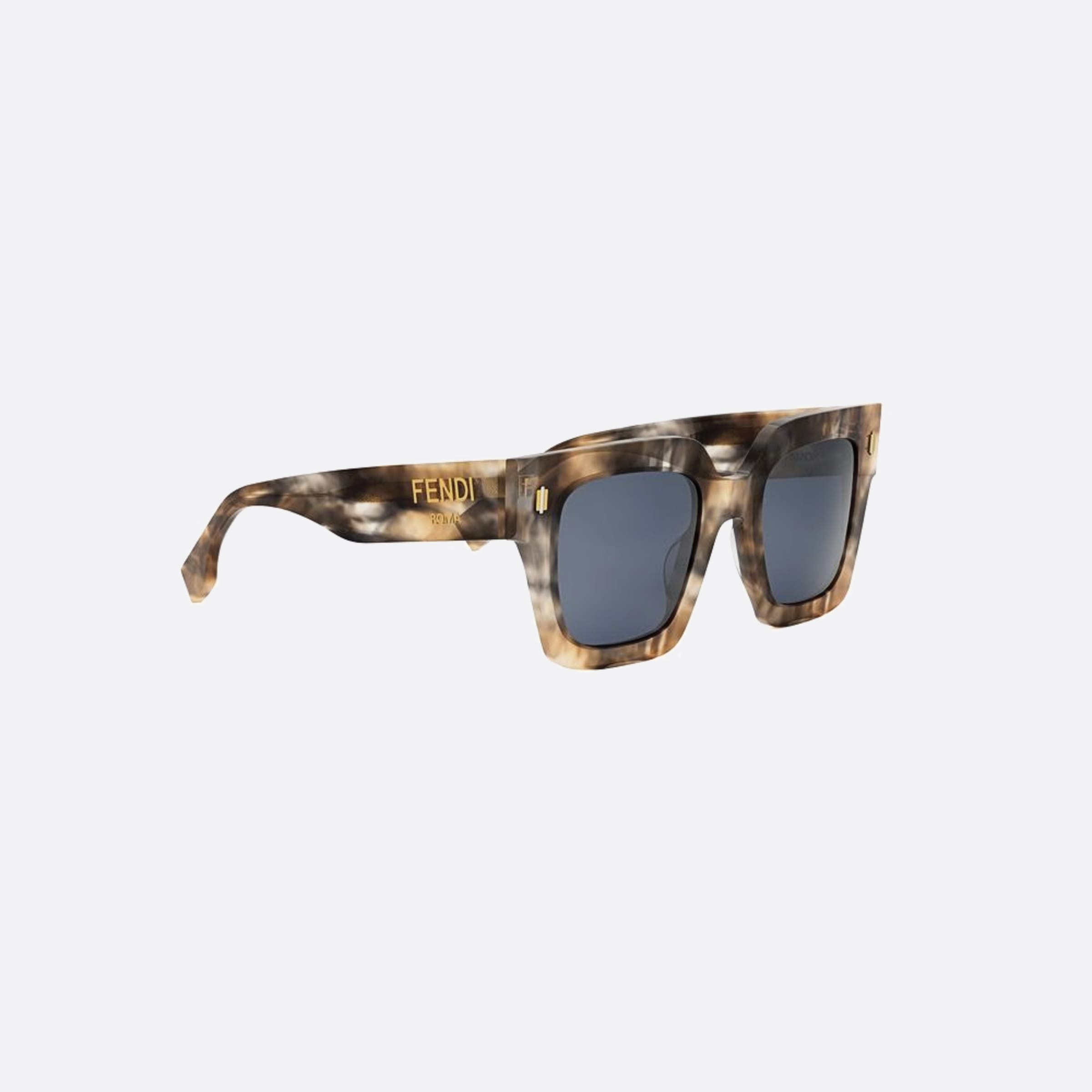Fendi 50mm Fendi Roma 56v Havana Squared Women Sunglasses - Additional Angle