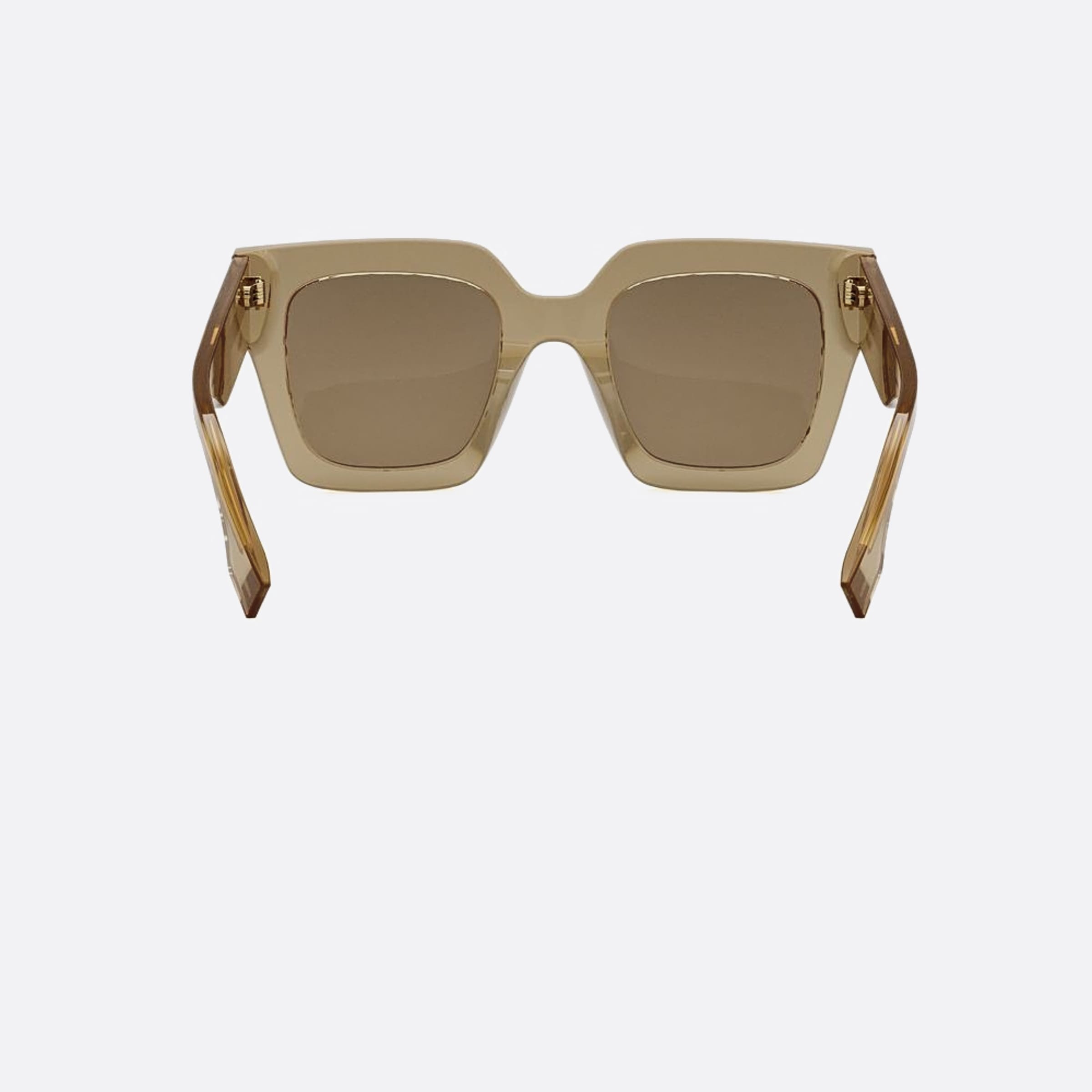 Fendi 50mm Fendi Roma 57e Brown Squared Women Sunglasses - Additional Angle
