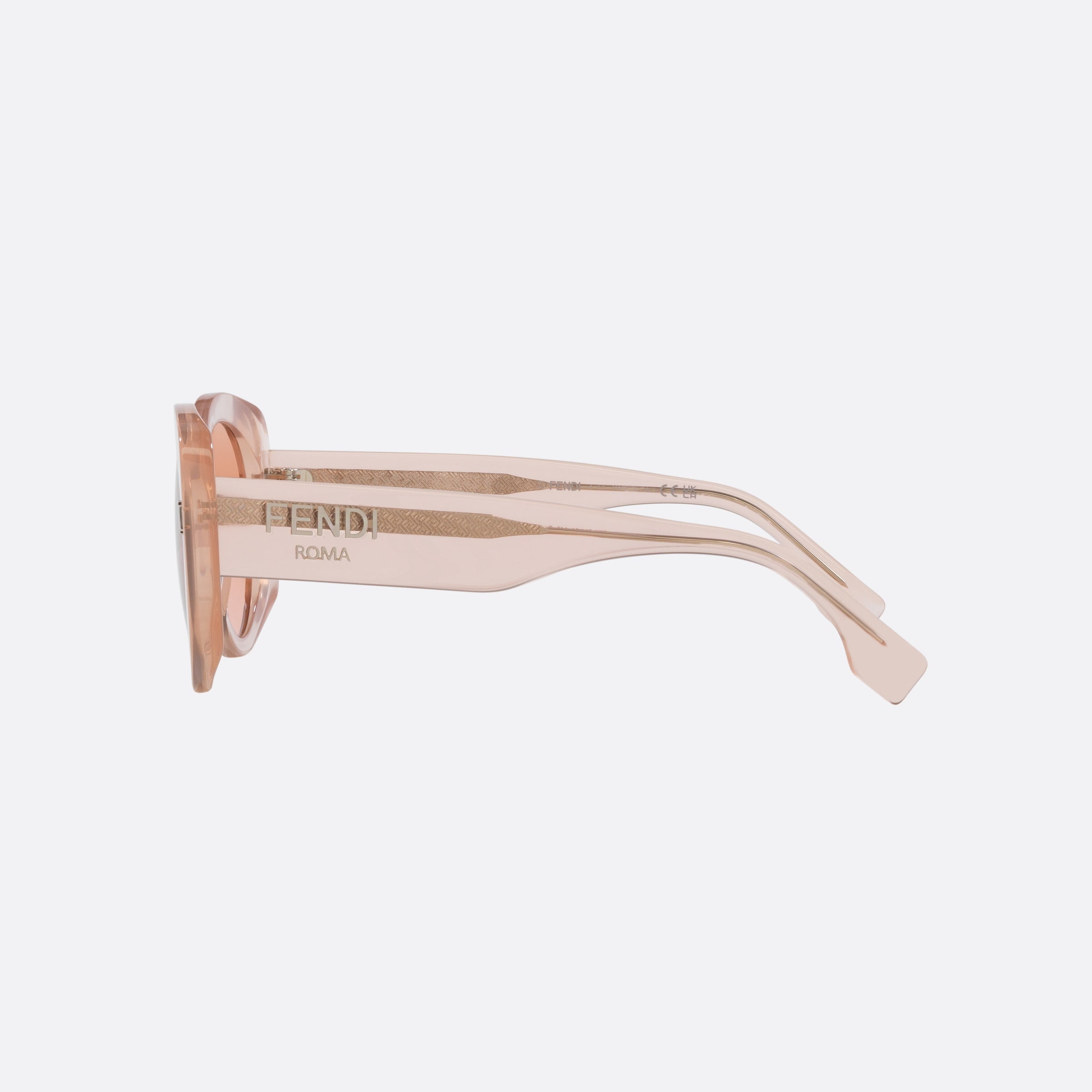 Fendi 51mm Fendi Roma Fe40137i Pink Round Women Sunglasses - Detail View
