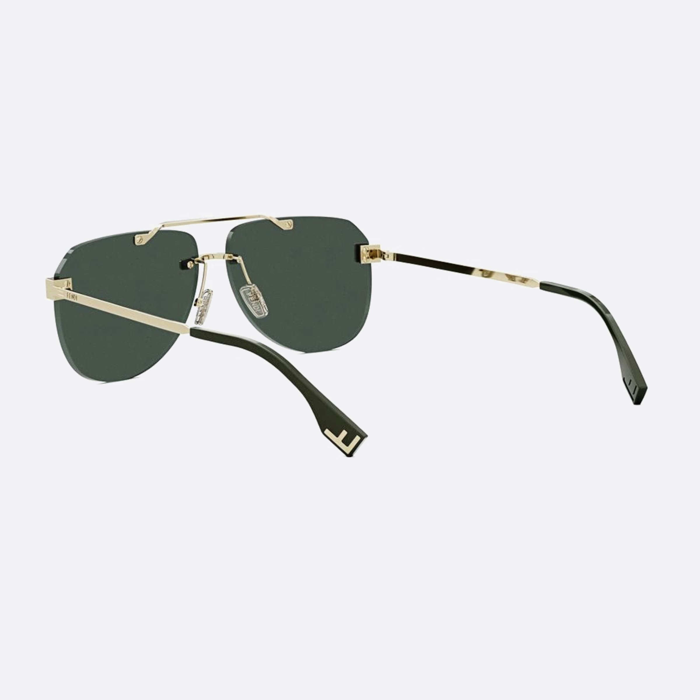 Fendi 61mm Fendi Sky 32n Gold Pilot Men Sunglasses - Lifestyle Shot