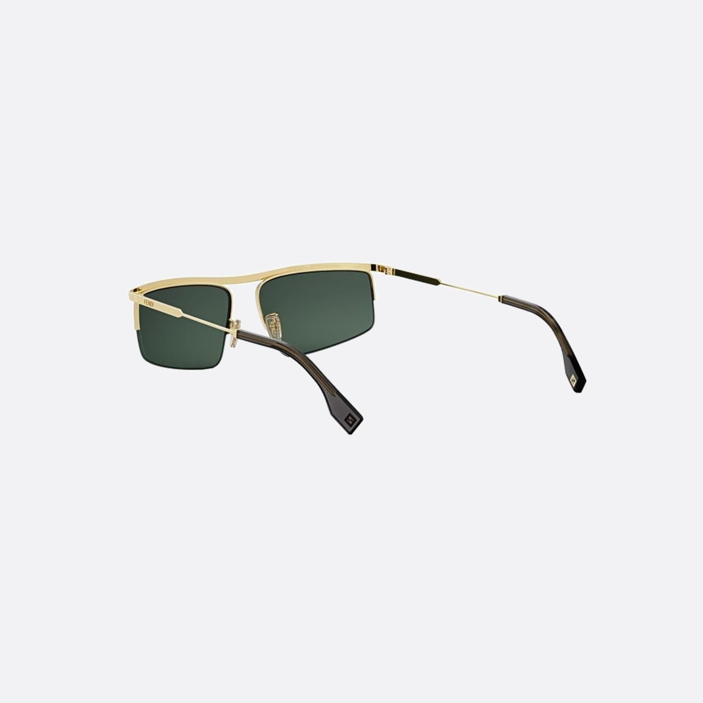 Fendi 60mm Fendi Travel 30n Yellow Geometric Men Sunglasses - Lifestyle Shot