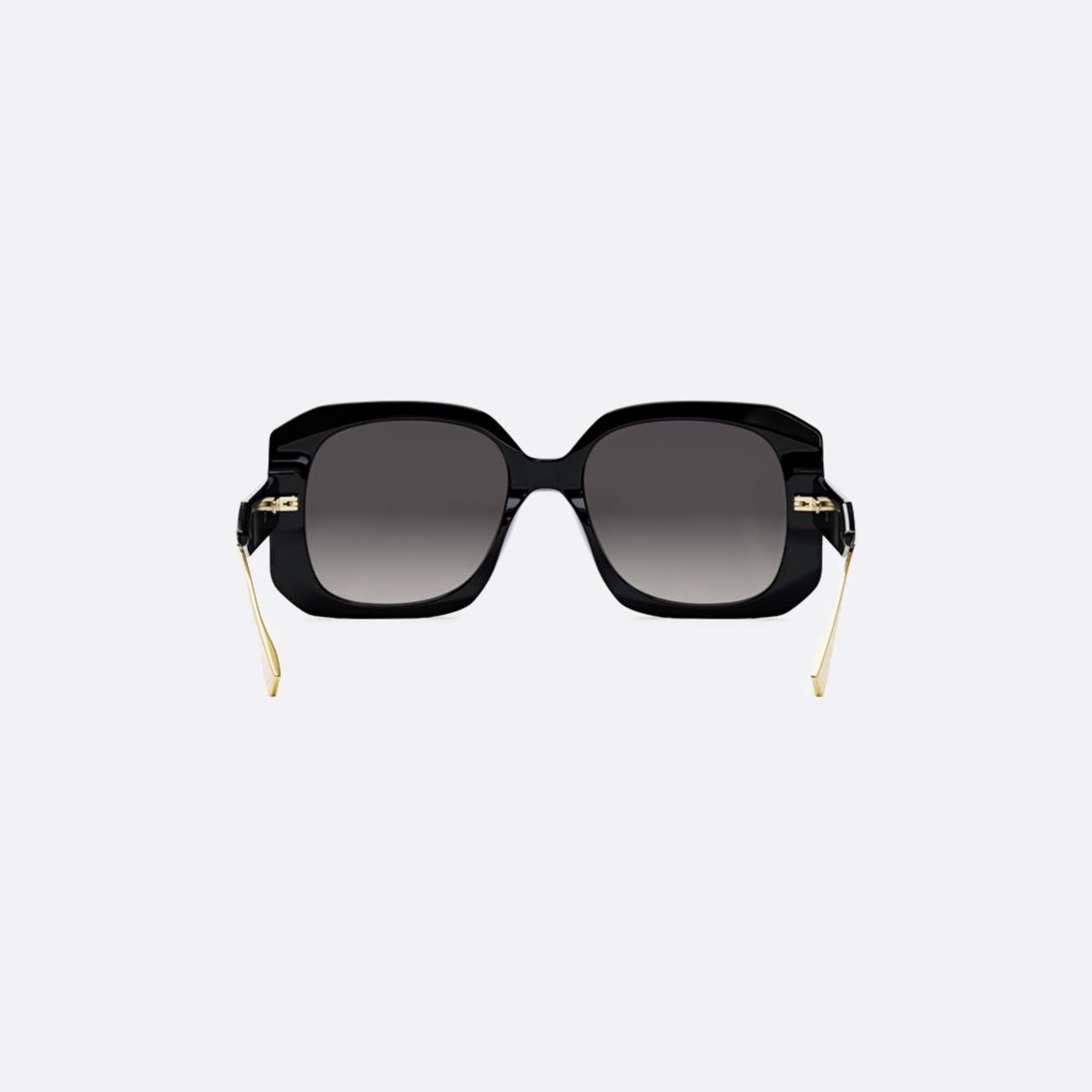 Fendi 55mm Fendigraphy 01b Black Squared Women Sunglasses - Additional Angle