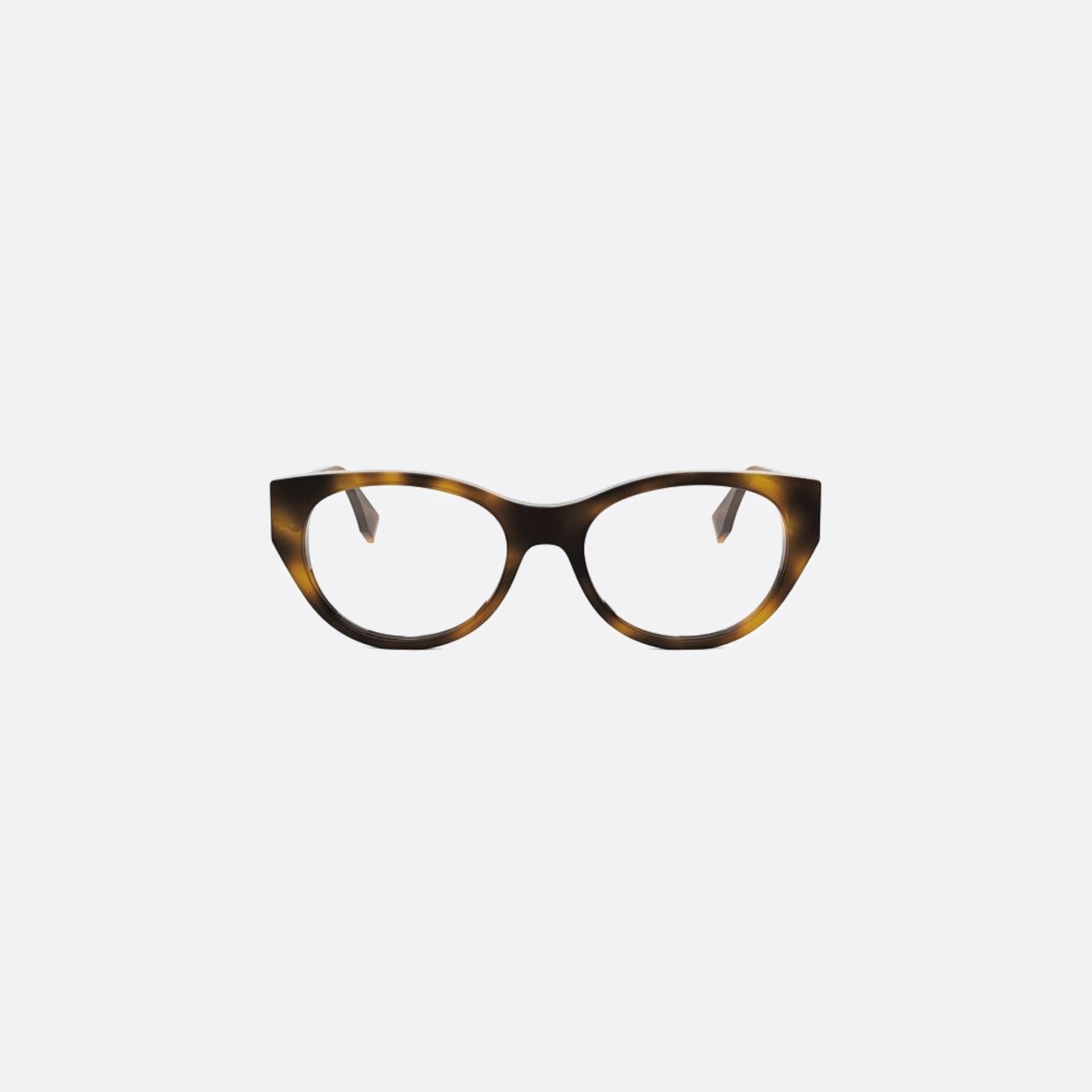 Fendi 53mm Diamonds Havana Oval Women Eyeglasses - Main View