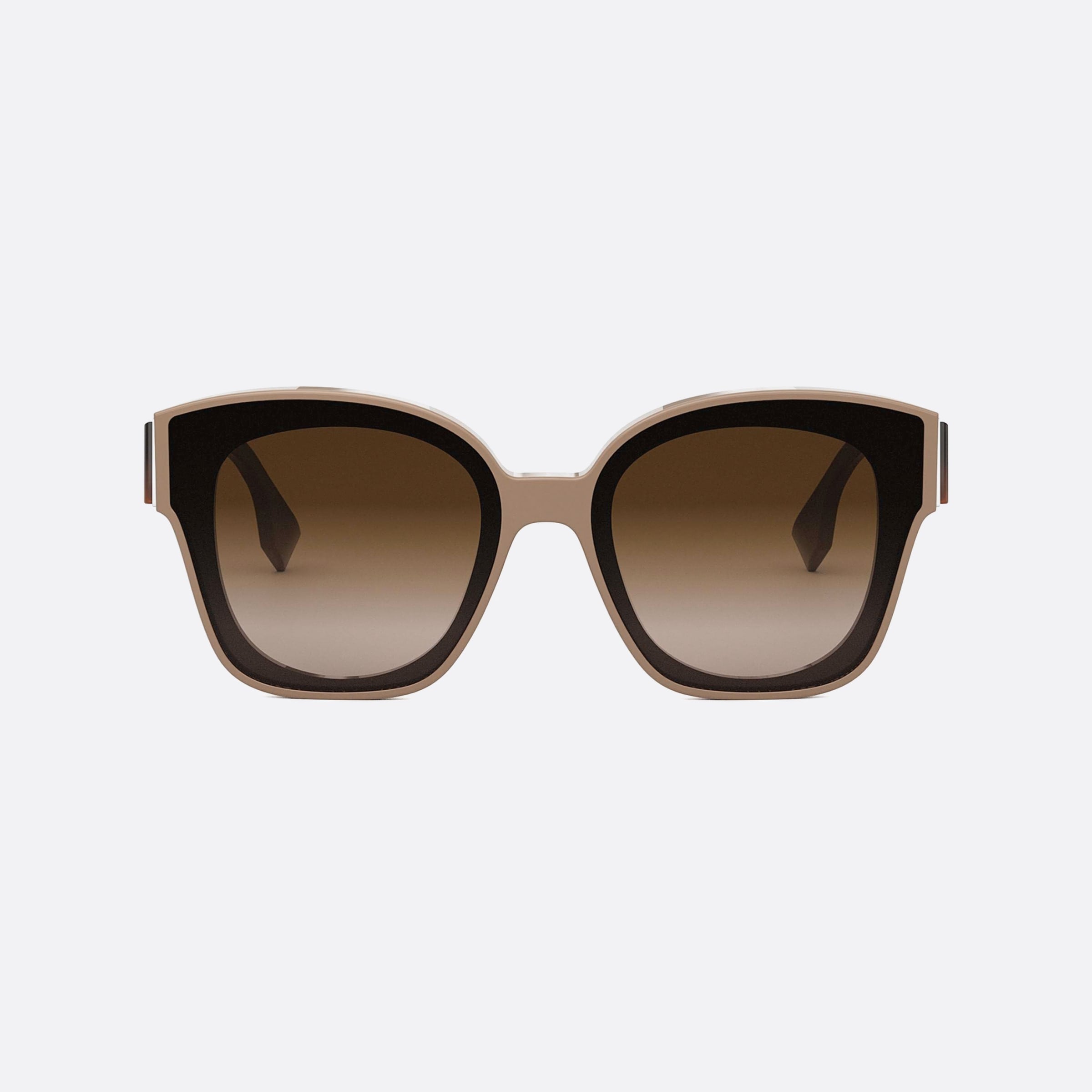 Fendi 63mm First Fe40098i 45f Brown Unisex Sunglasses - Side View