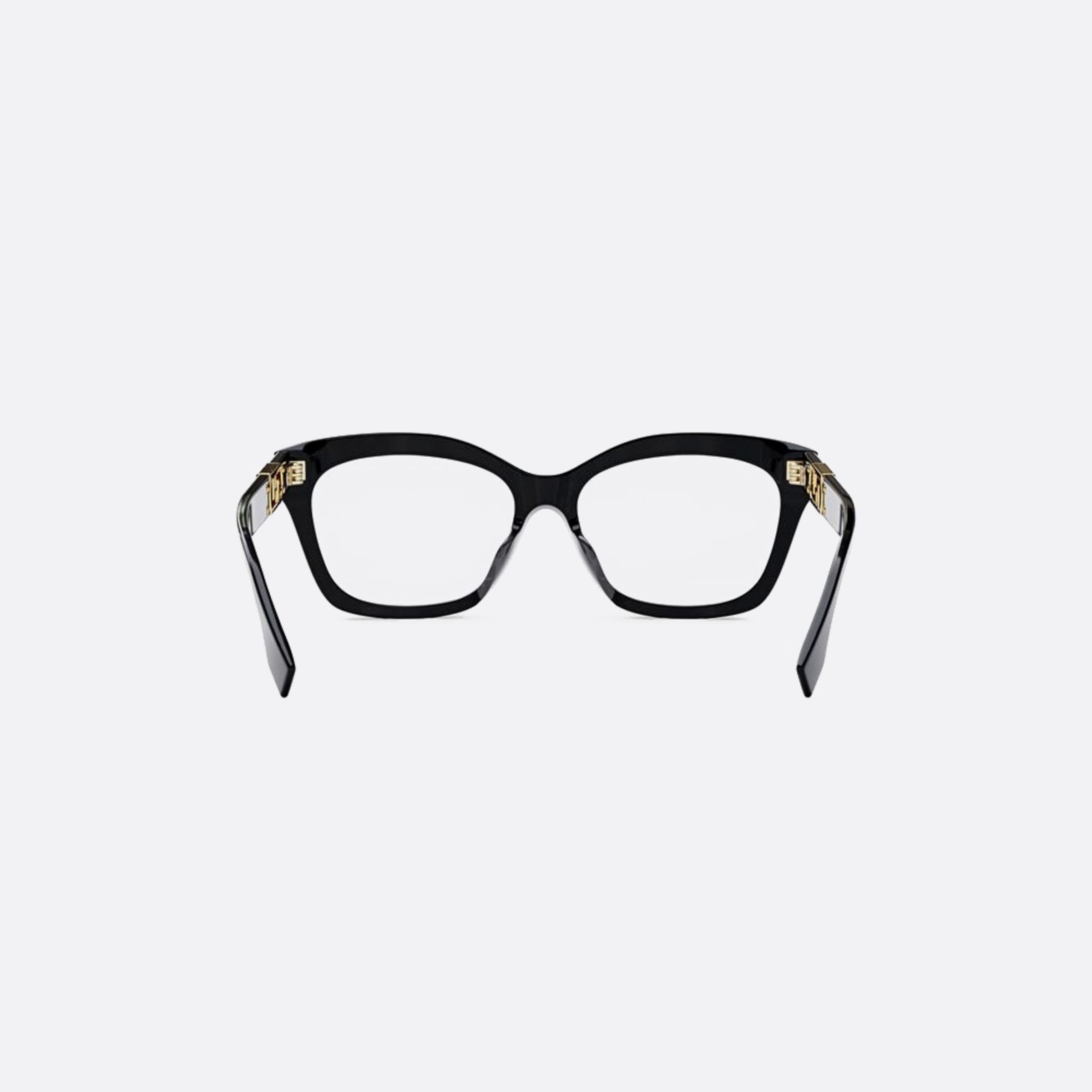 Fendi 52mm Lock Black Geometric Women Eyeglasses - Additional Angle