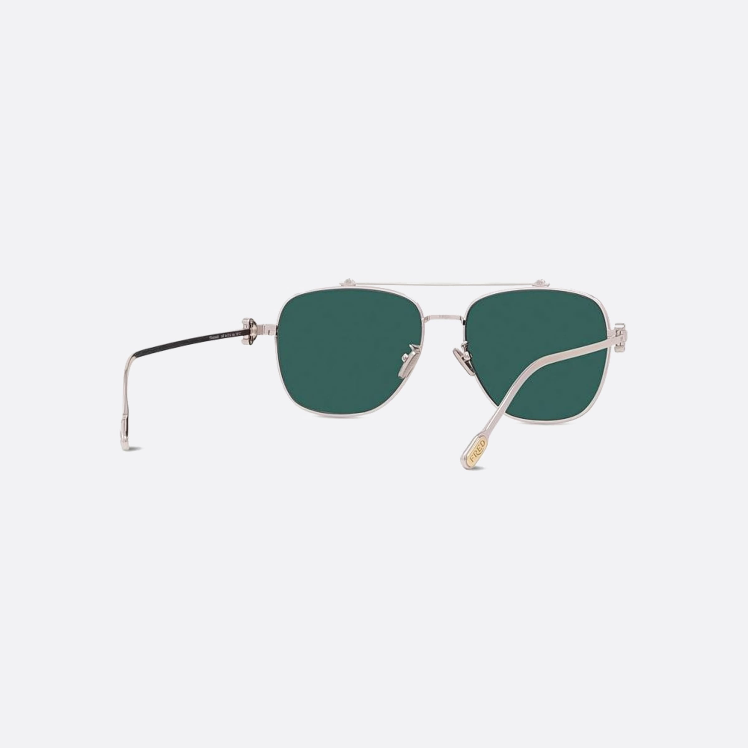Fred 56mm Winch 16r Silver Squared Men Sunglasses - Additional Angle