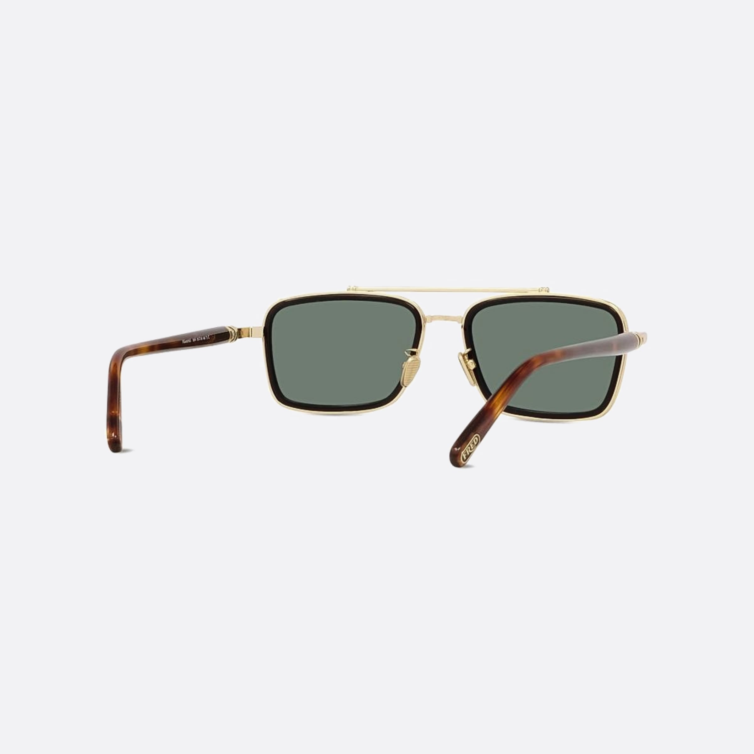 Fred 55mm Winch 30n Yellow Rectangle Men Sunglasses - Additional Angle