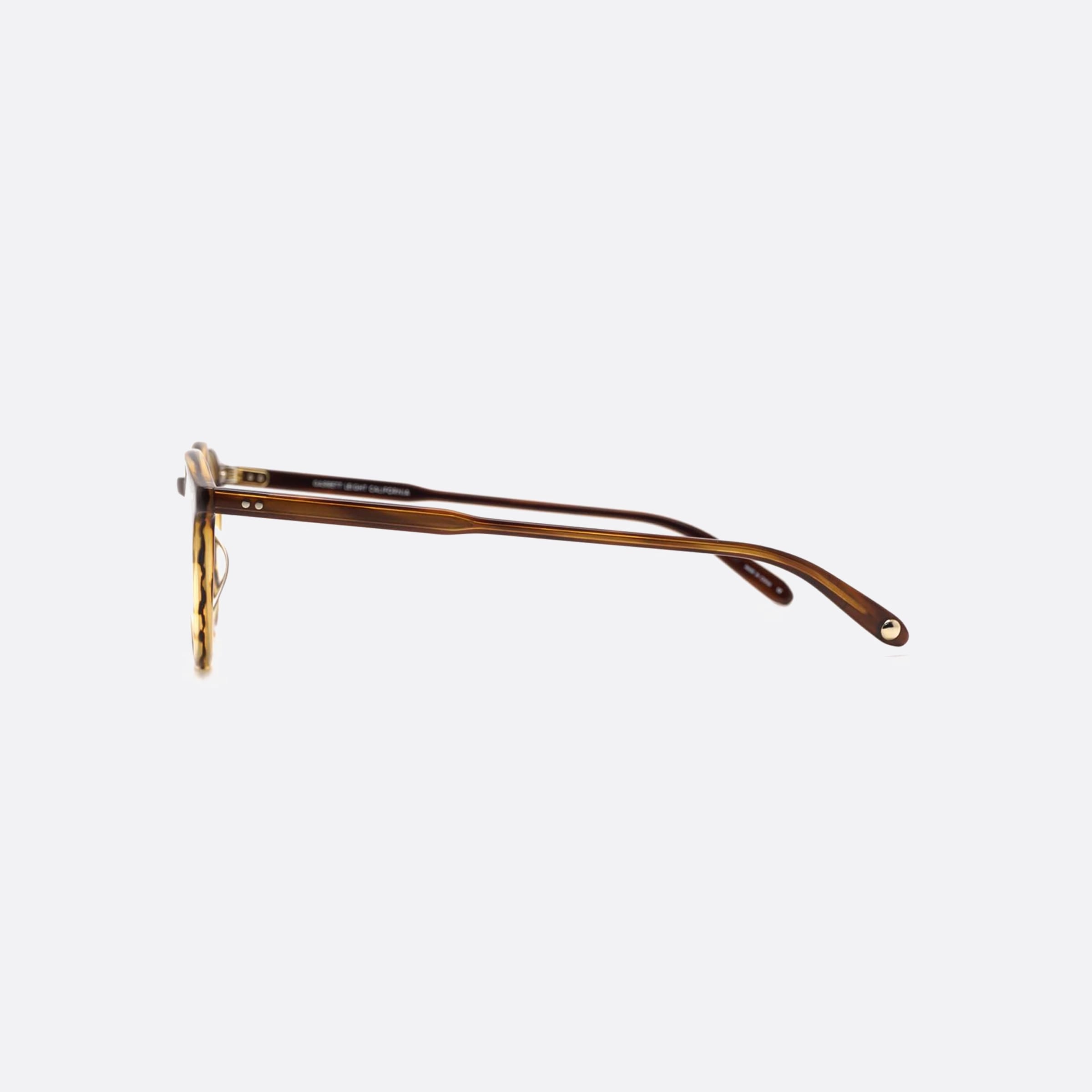 Garrett 45mm Leight Brt Havana Round Unisex Eyeglasses - Detail View