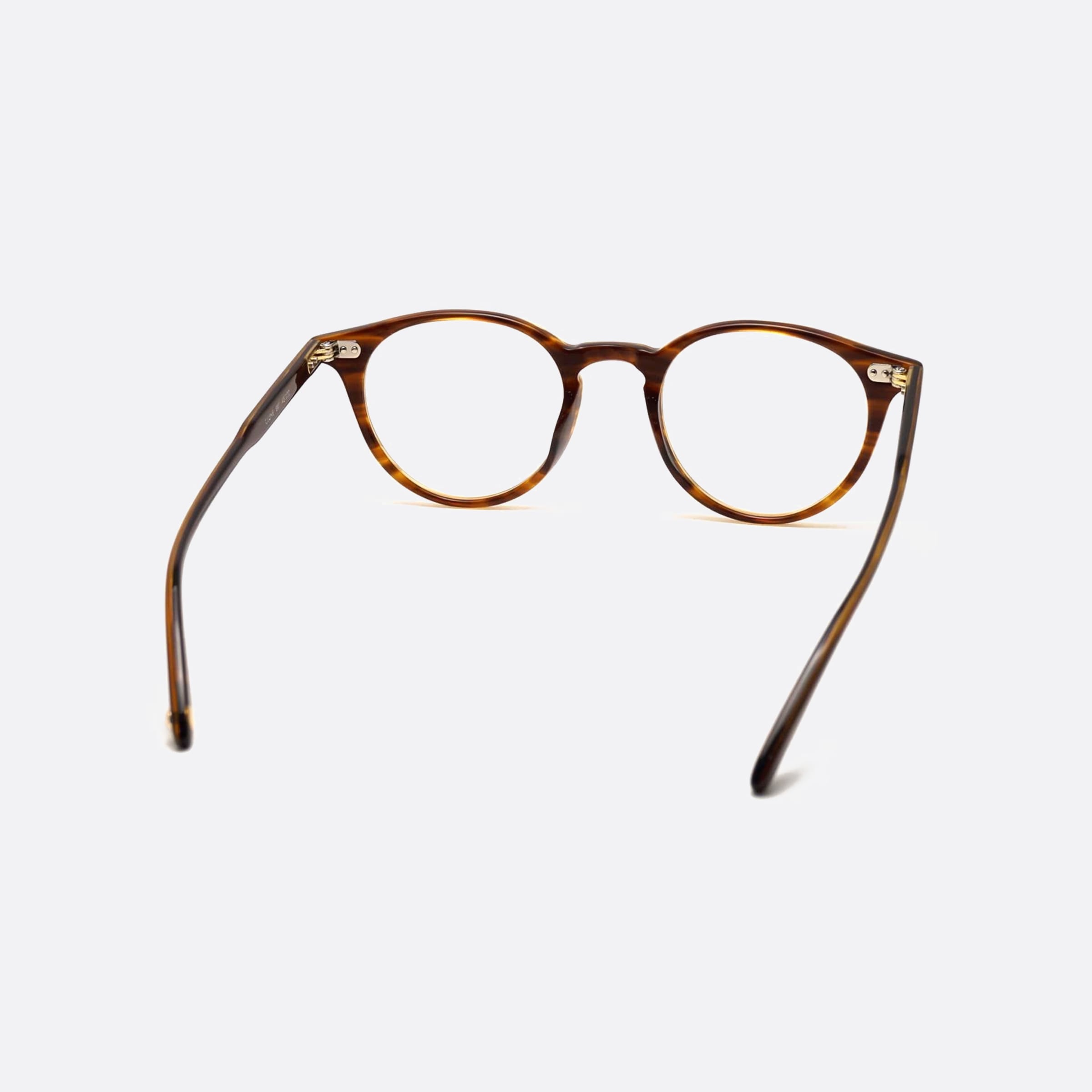 Garrett 45mm Leight Brt Havana Round Unisex Eyeglasses - Lifestyle Shot