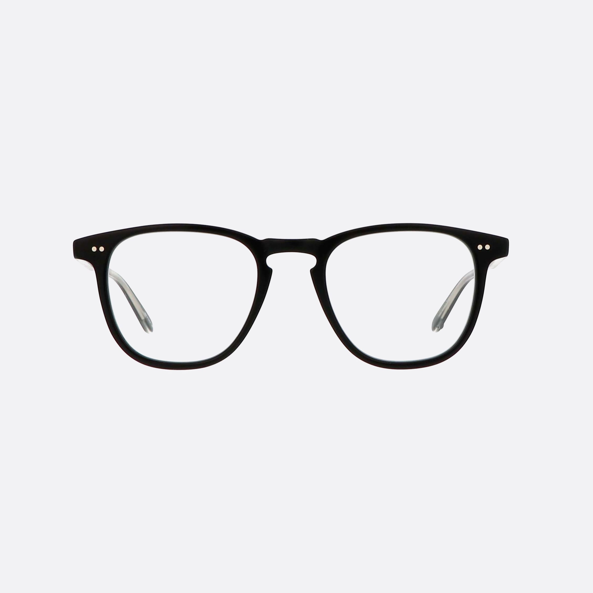 Garrett 47mm Leight Brooks Mbk Black Geometric Men Eyeglasses - Side View