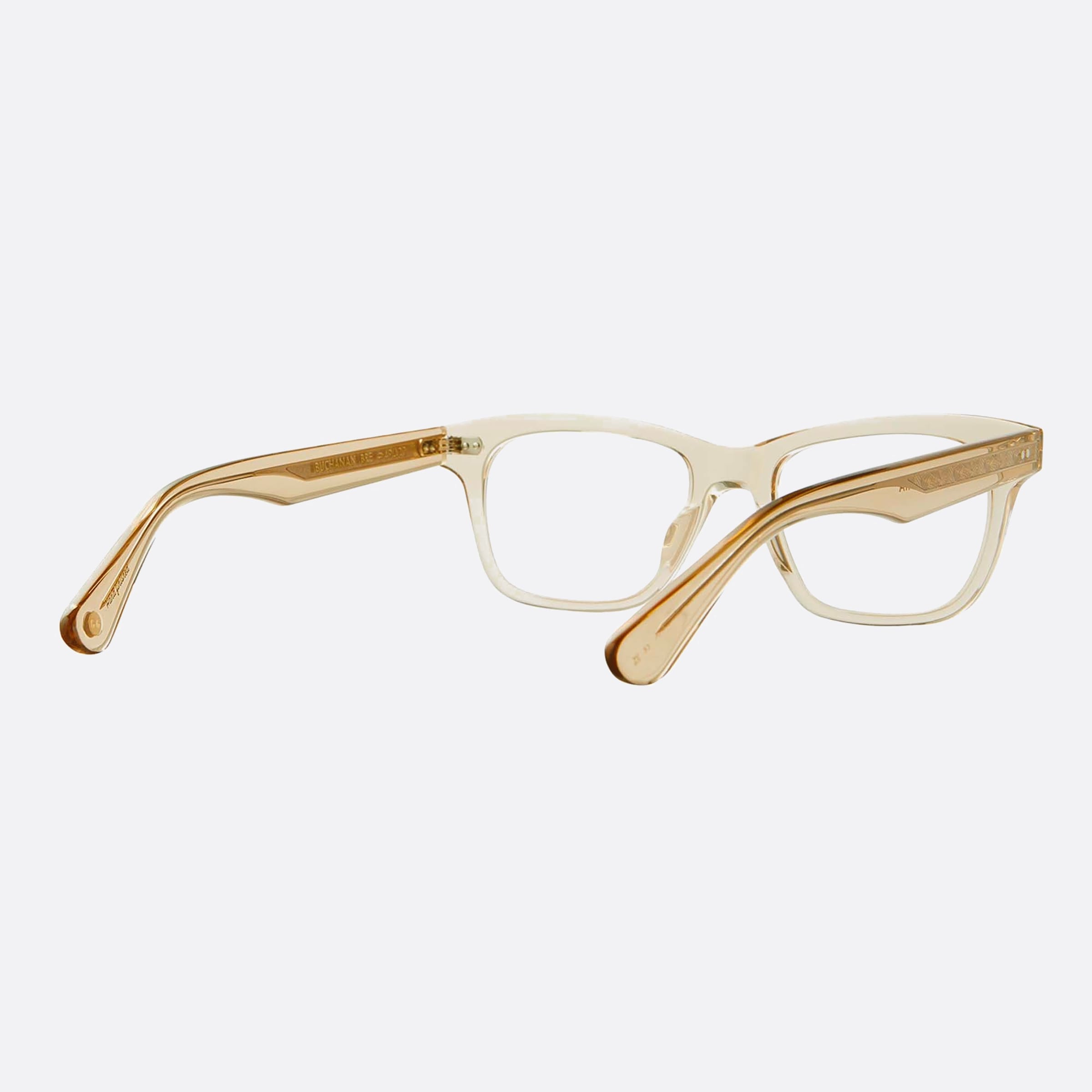 Garrett 49mm Leight Buchanan Bre Yellow Squared Unisex Eyeglasses - Lifestyle Shot