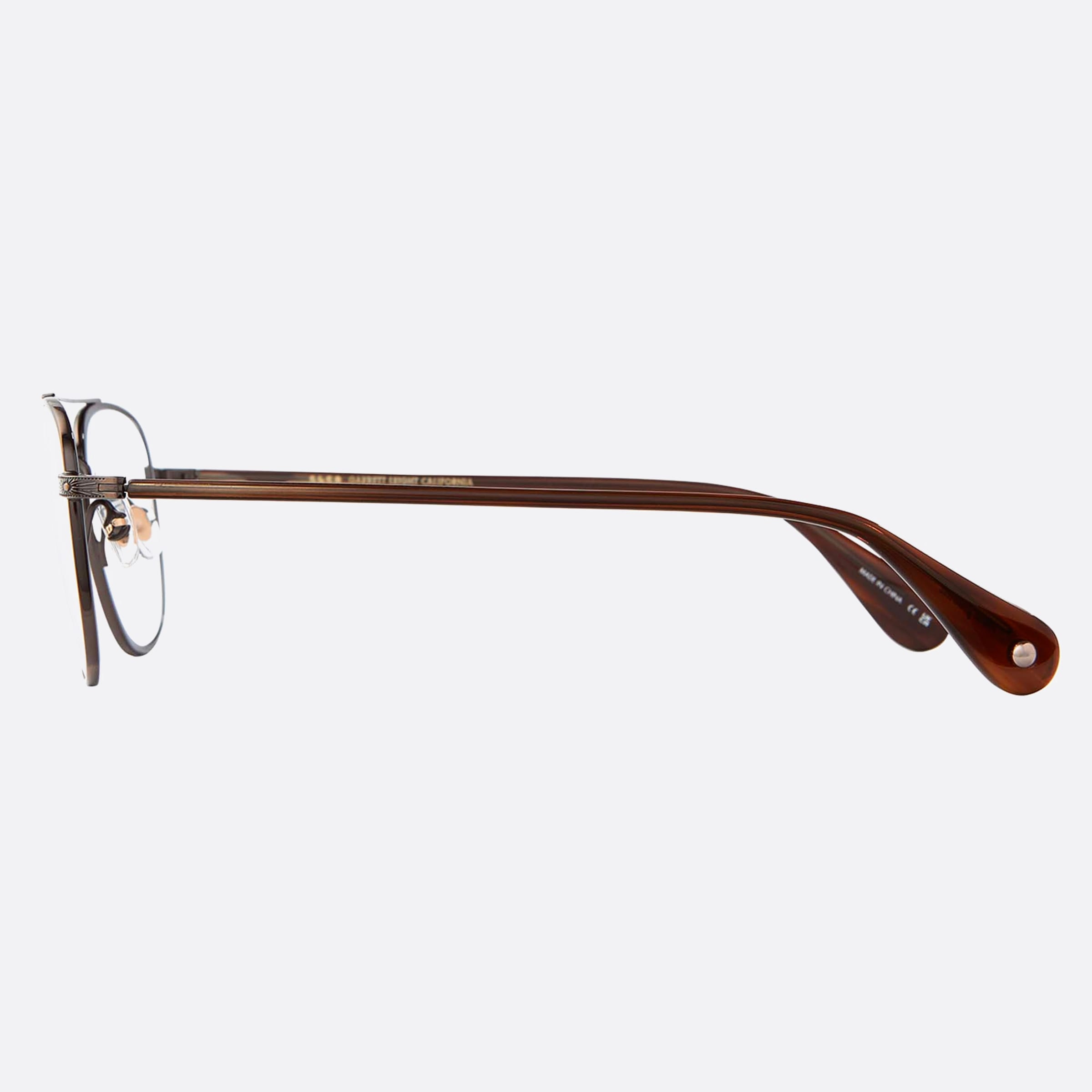 Garrett 51mm Leight Clubhouse Atg Brt Gold Pilot Unisex Eyeglasses - Detail View