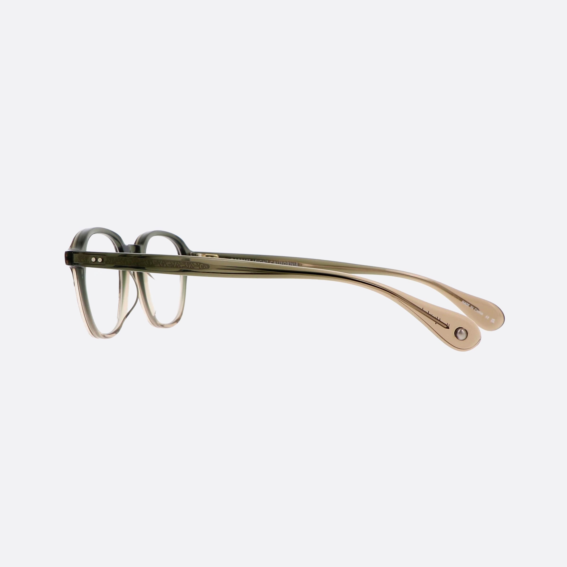 Garrett 46mm Leight Gilbert Cypf Green Geometric Unisex Eyeglasses - Detail View