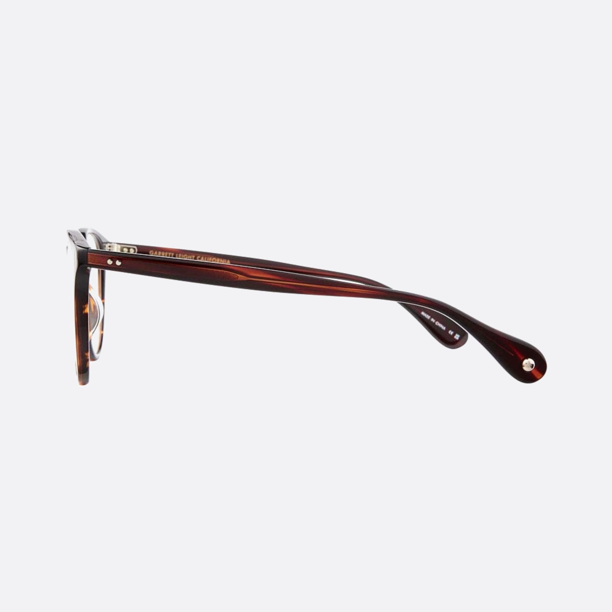 Garrett 50mm Leight Manzanita Rwt Havana Round Unisex Eyeglasses - Detail View