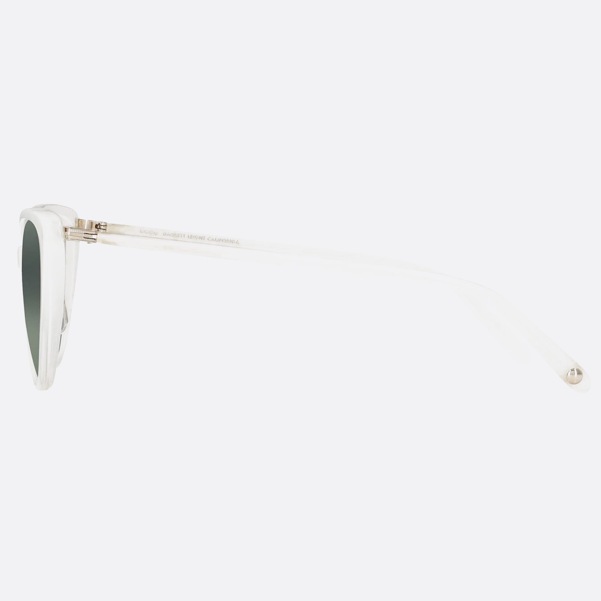 Garrett 55mm Leight Mildred Sun Hor G15 White Visor Women Sunglasses - Side View