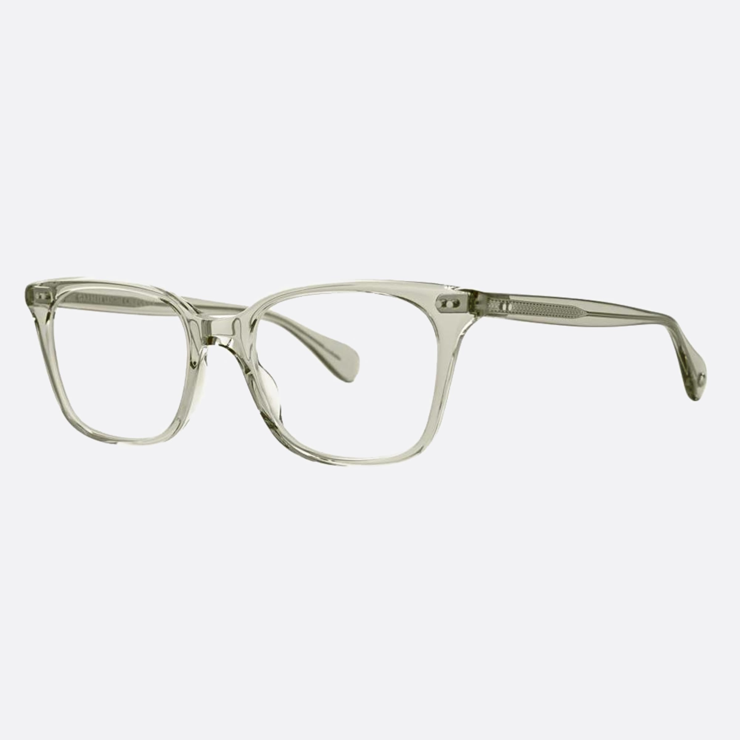 Garrett 49mm Leight Monarch Green Geometric Unisex Eyeglasses - Side View