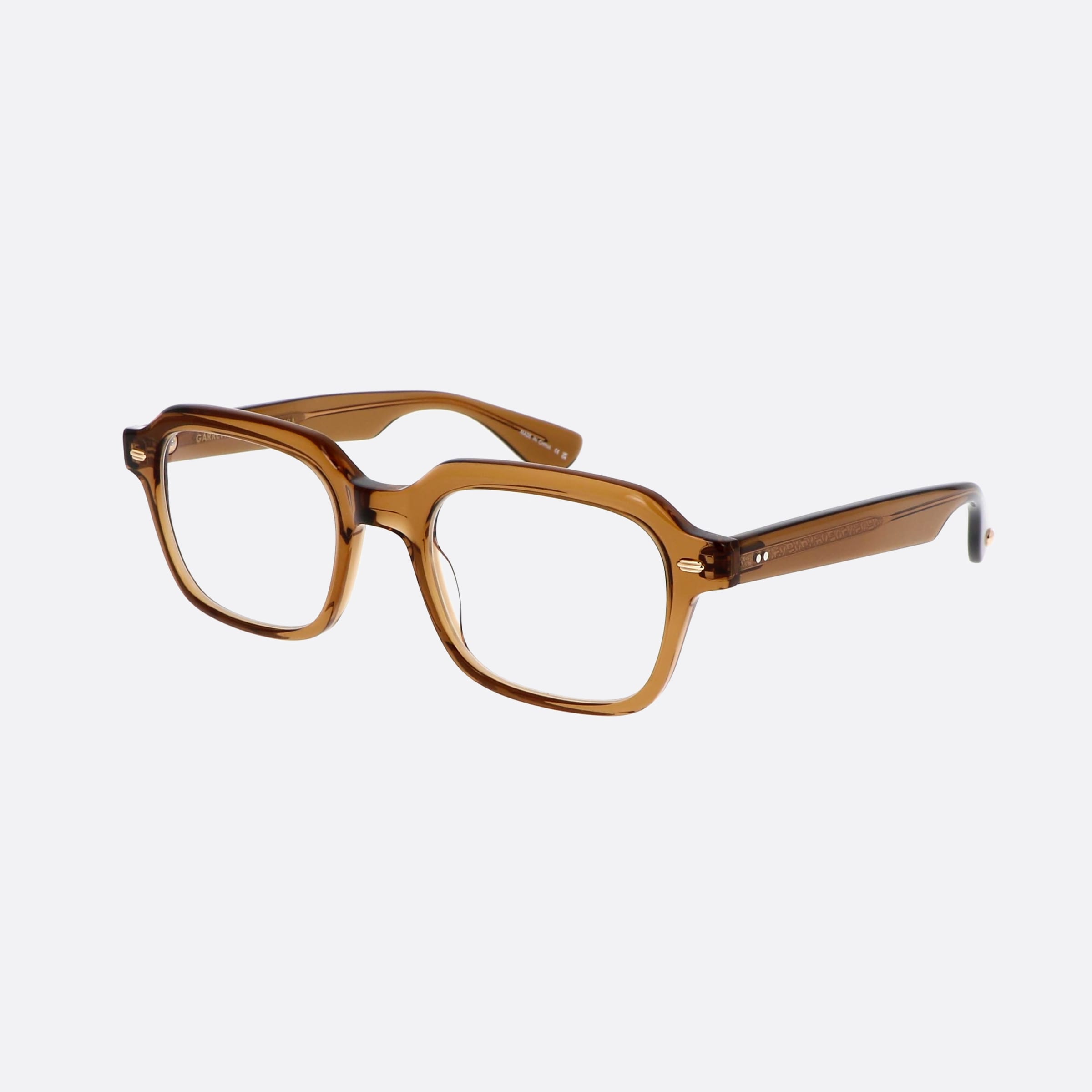 Garrett 49mm Leight Freddy Brown Geometric Unisex Eyeglasses - Main View
