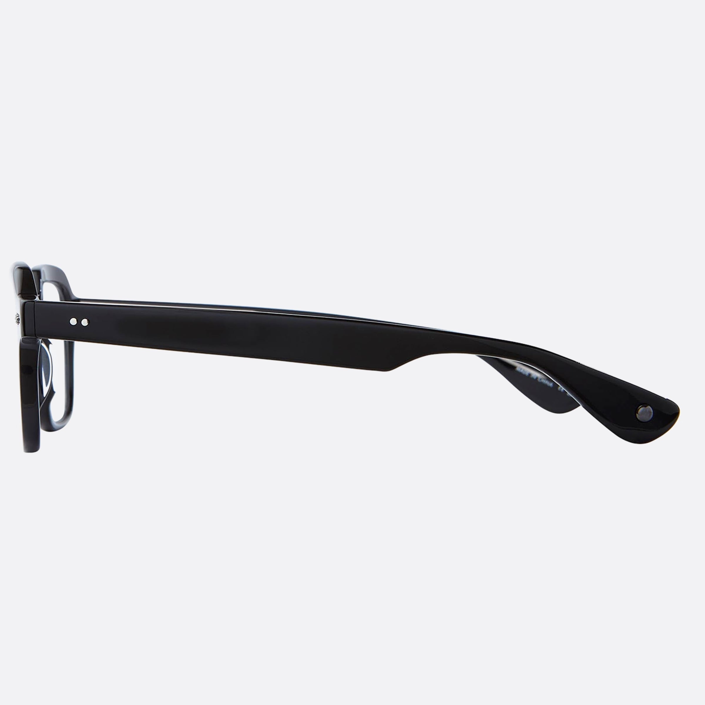 Garrett 49mm Leight Freddy Black Geometric Unisex Eyeglasses - Detail View
