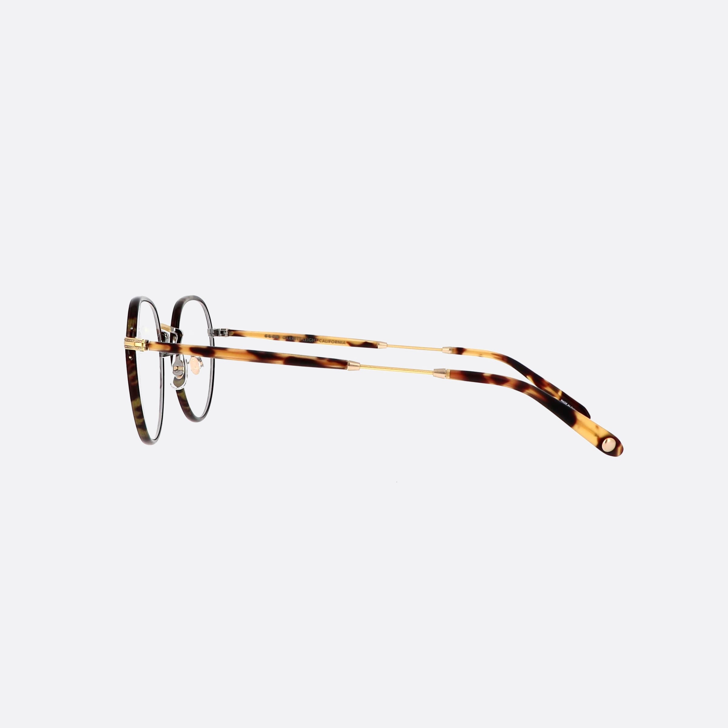 Garrett 47mm Leight Robson Bbt Atg Mdkt Tortoise Round Unisex Eyeglasses - Detail View