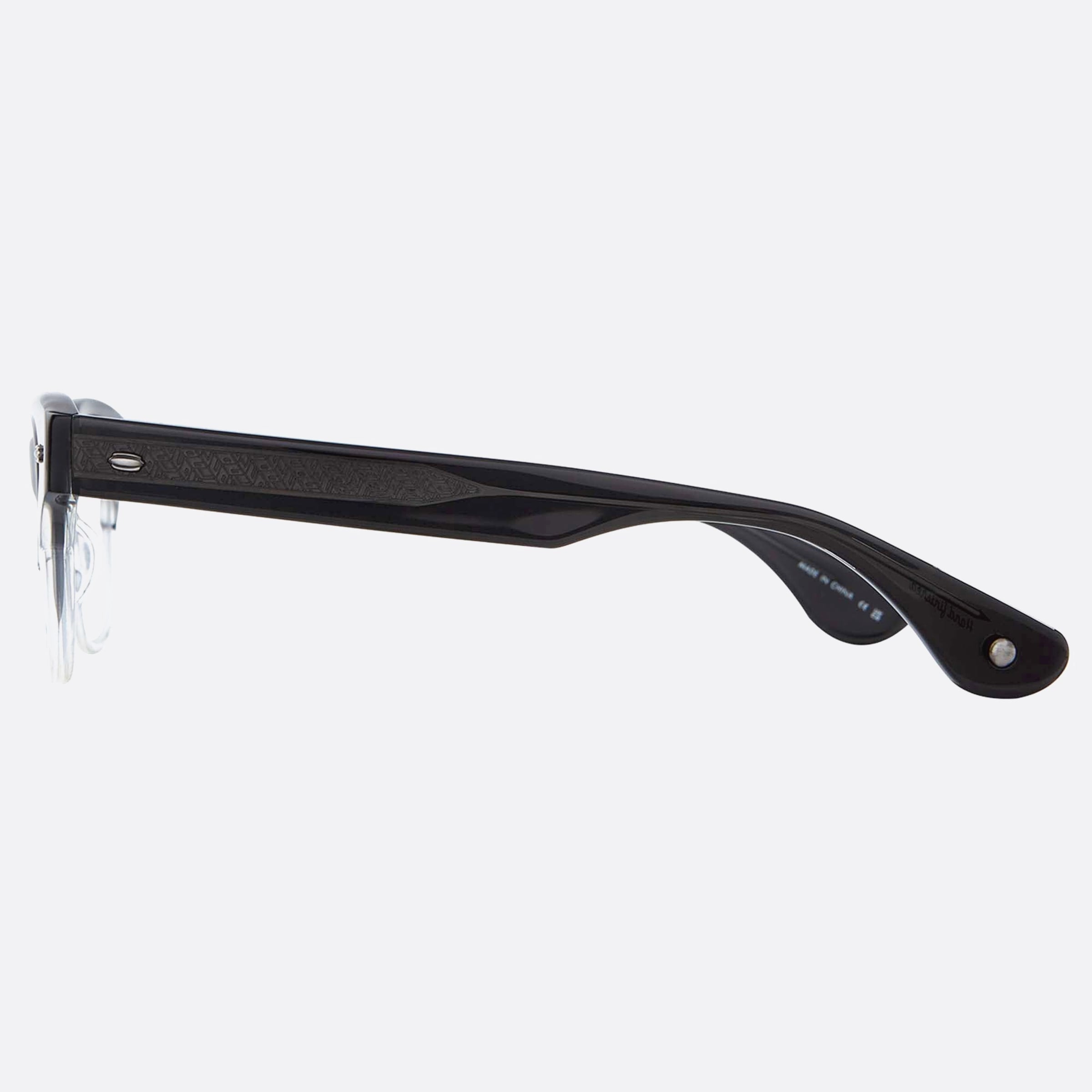 Garrett 48mm Leight Rodriguez Grey Geometric Unisex Eyeglasses - Detail View