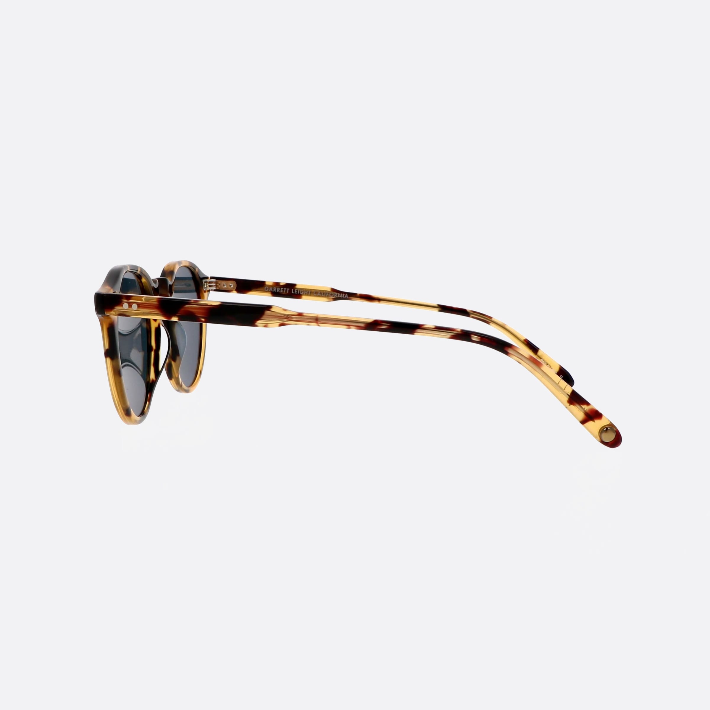 Garrett 47mm Leight Royce Dkt Sfbs Tortoise Round Men Sunglasses - Detail View