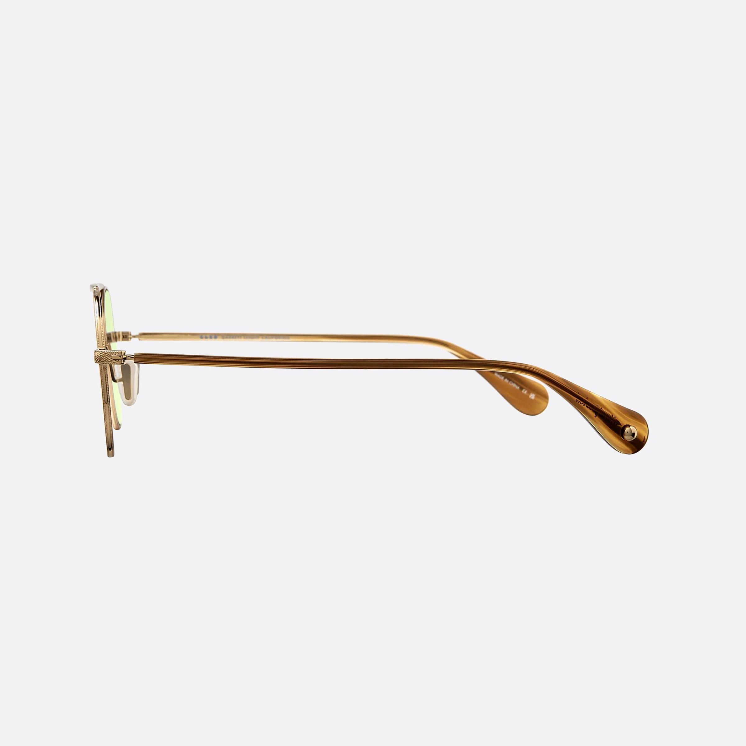 Garrett 49mm Leight Van Buren Sapt Fpgn Gold Square Unisex Sunglasses - Detail View
