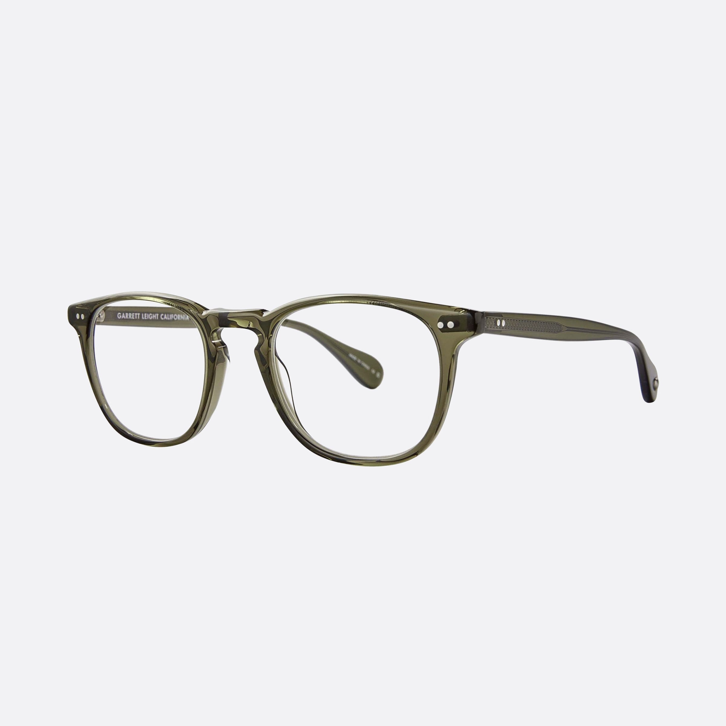 Garrett 47mm Leight Wilshire Wil Green Squared Unisex Eyeglasses - Main View
