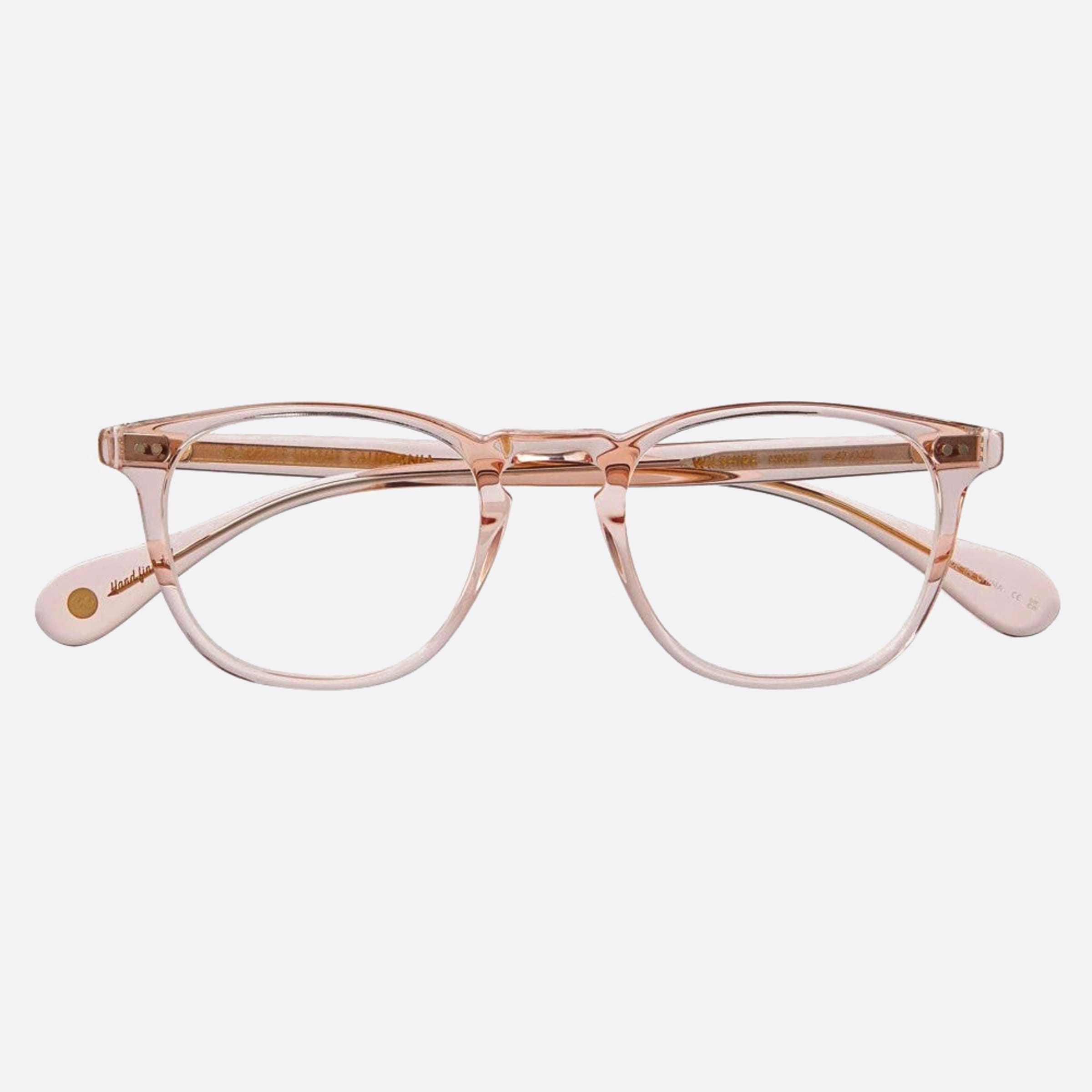 Garrett 47mm Leight Wilshire Himslt Pink Squared Unisex Eyeglasses - Lifestyle Shot