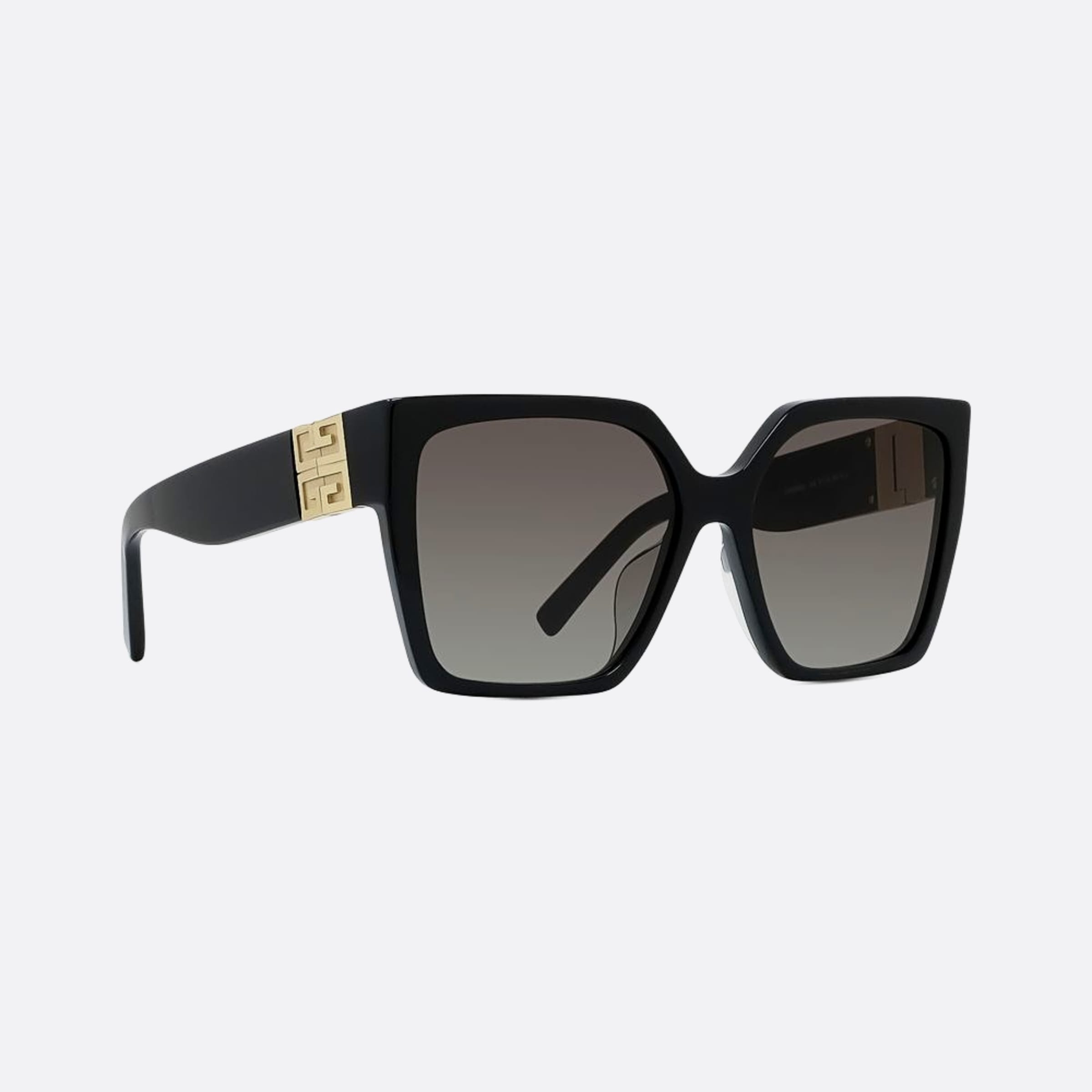 Givenchy 57mm 01b Black Squared Women Sunglasses - Additional Angle