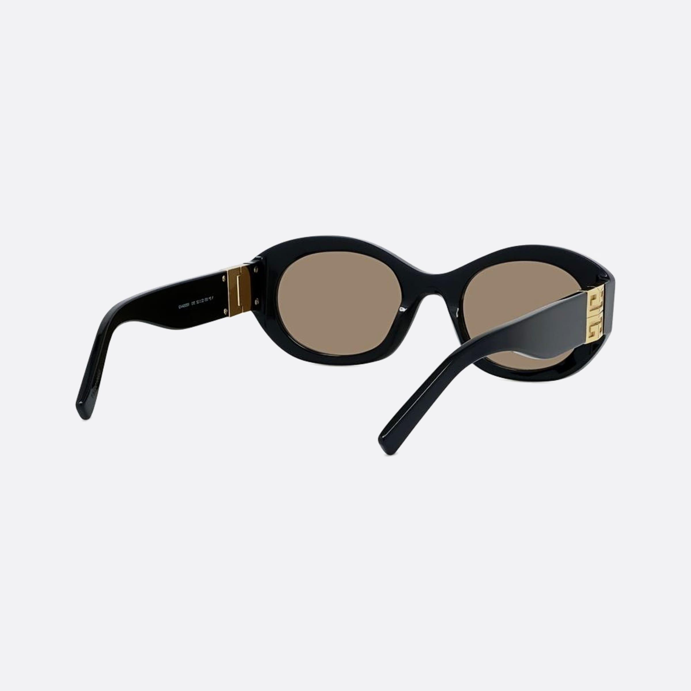Givenchy 52mm 01e Black Oval Women Sunglasses - Additional Angle