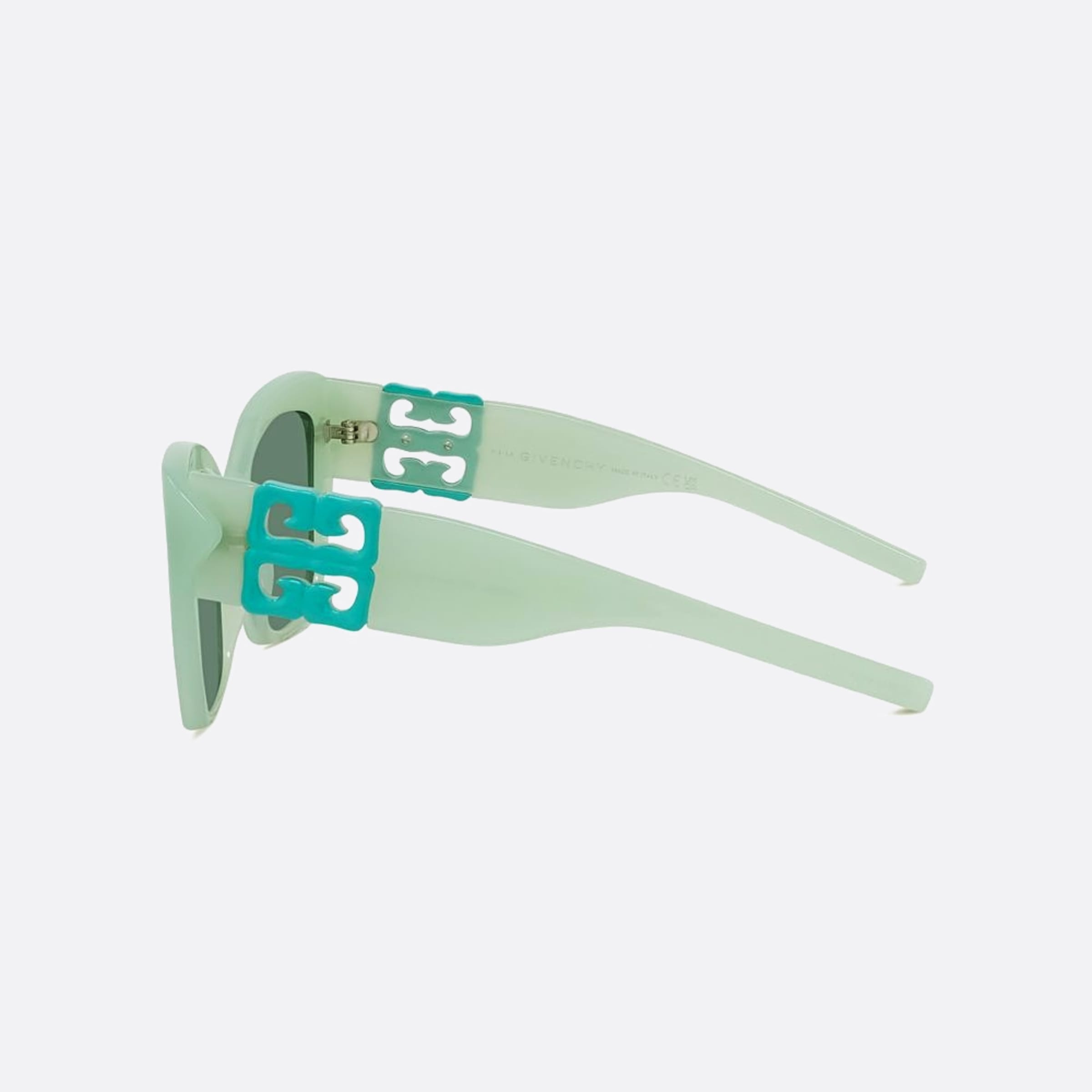 Givenchy 54mm Liquid 93n Green Squared Women Sunglasses - Detail View