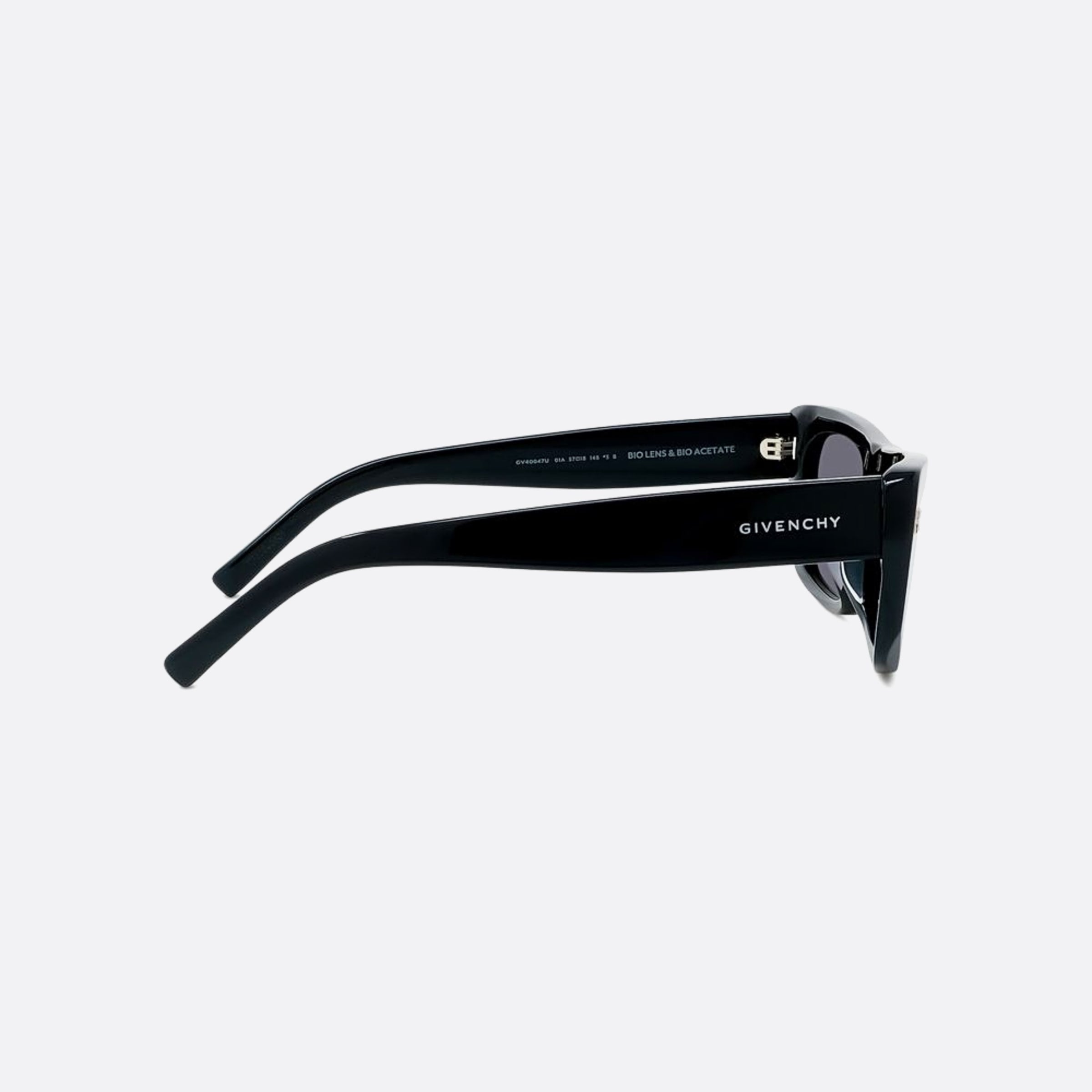 Givenchy 57mm Day 01a Black Squared Women Sunglasses - Additional Angle
