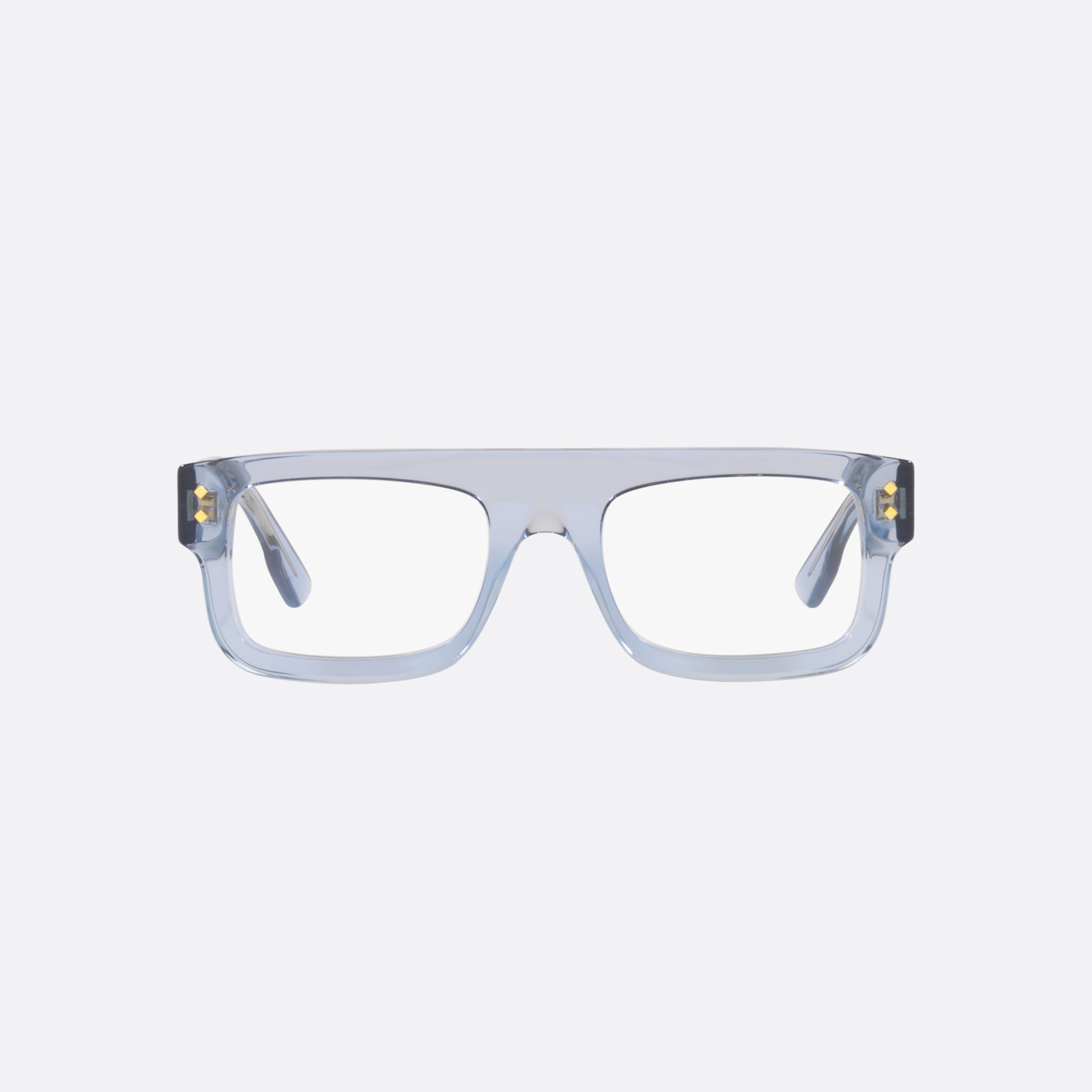 Gucci 52mm Gc001830 Blue Rectangular Man Eyeglasses - Lifestyle Shot