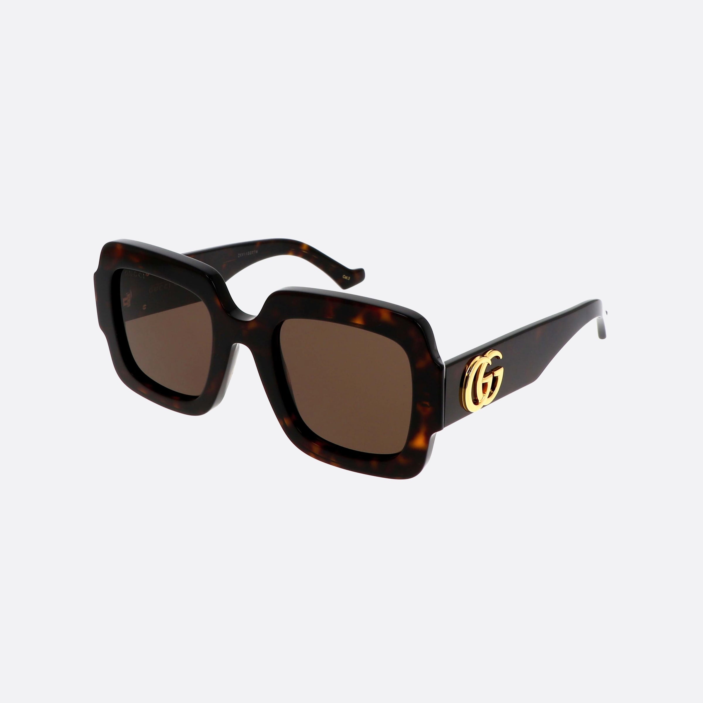 Gucci 50mm Logo Havana Oversize Woman Sunglasses - Main View